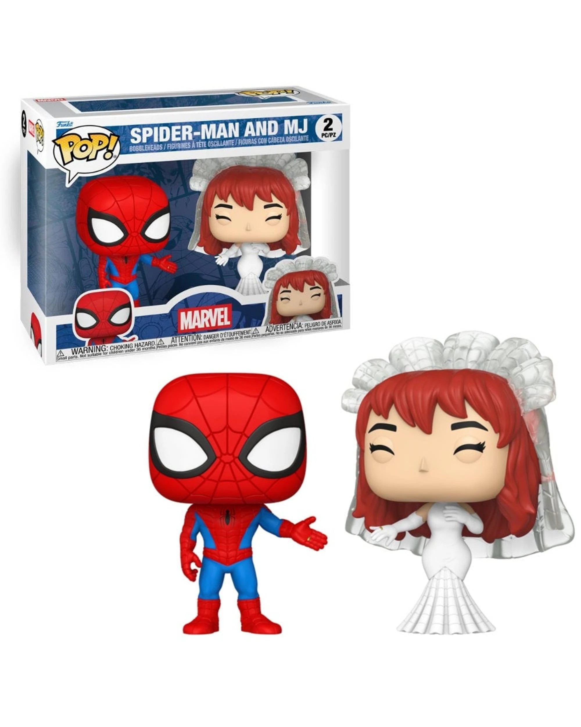 1 Marvel Comics Spider-Man and MJ Funko POP! Vinyl, 1 of 3