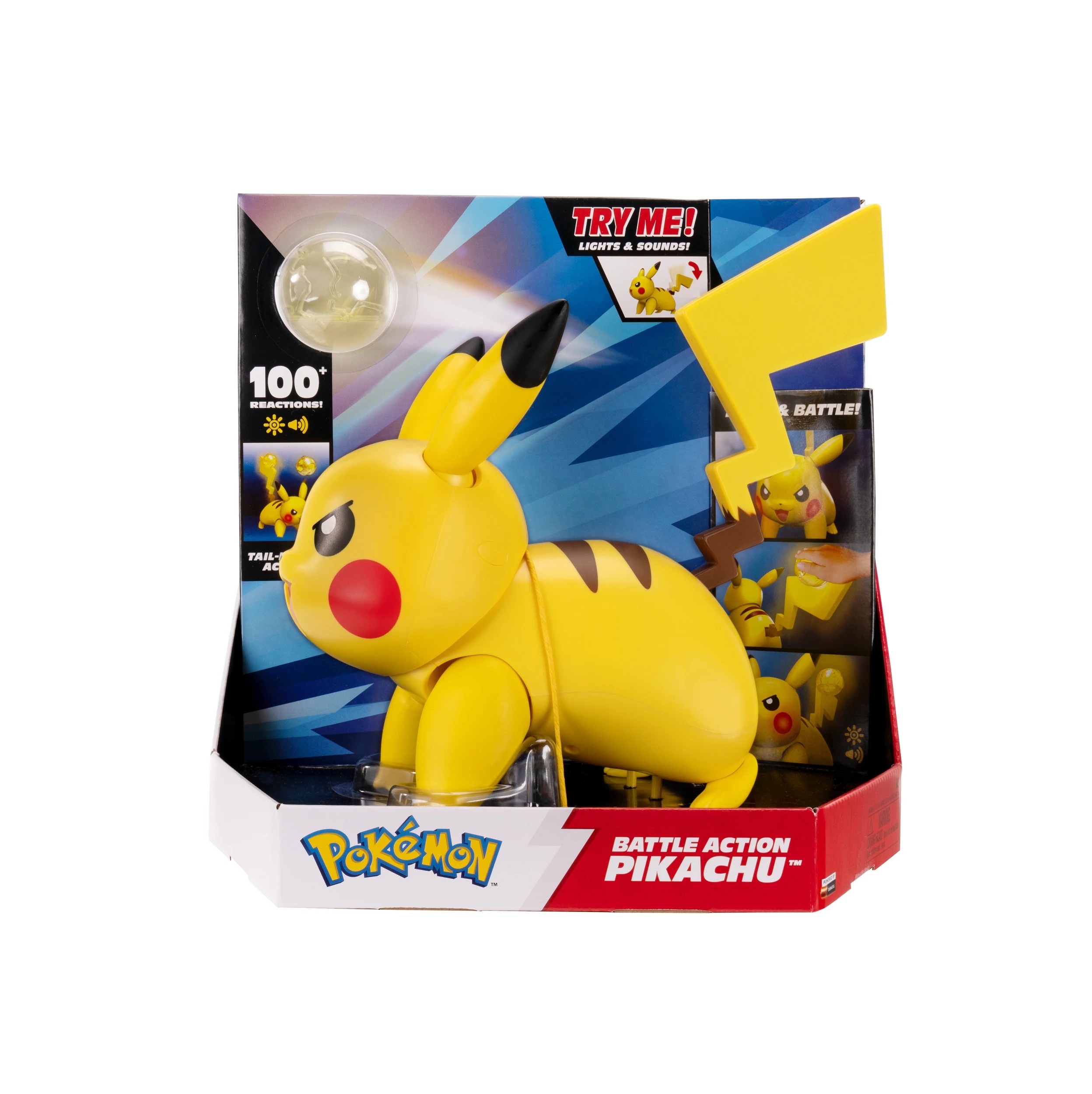 1 Pokemon Battle Action Interactive Pikachu, 1 of 7