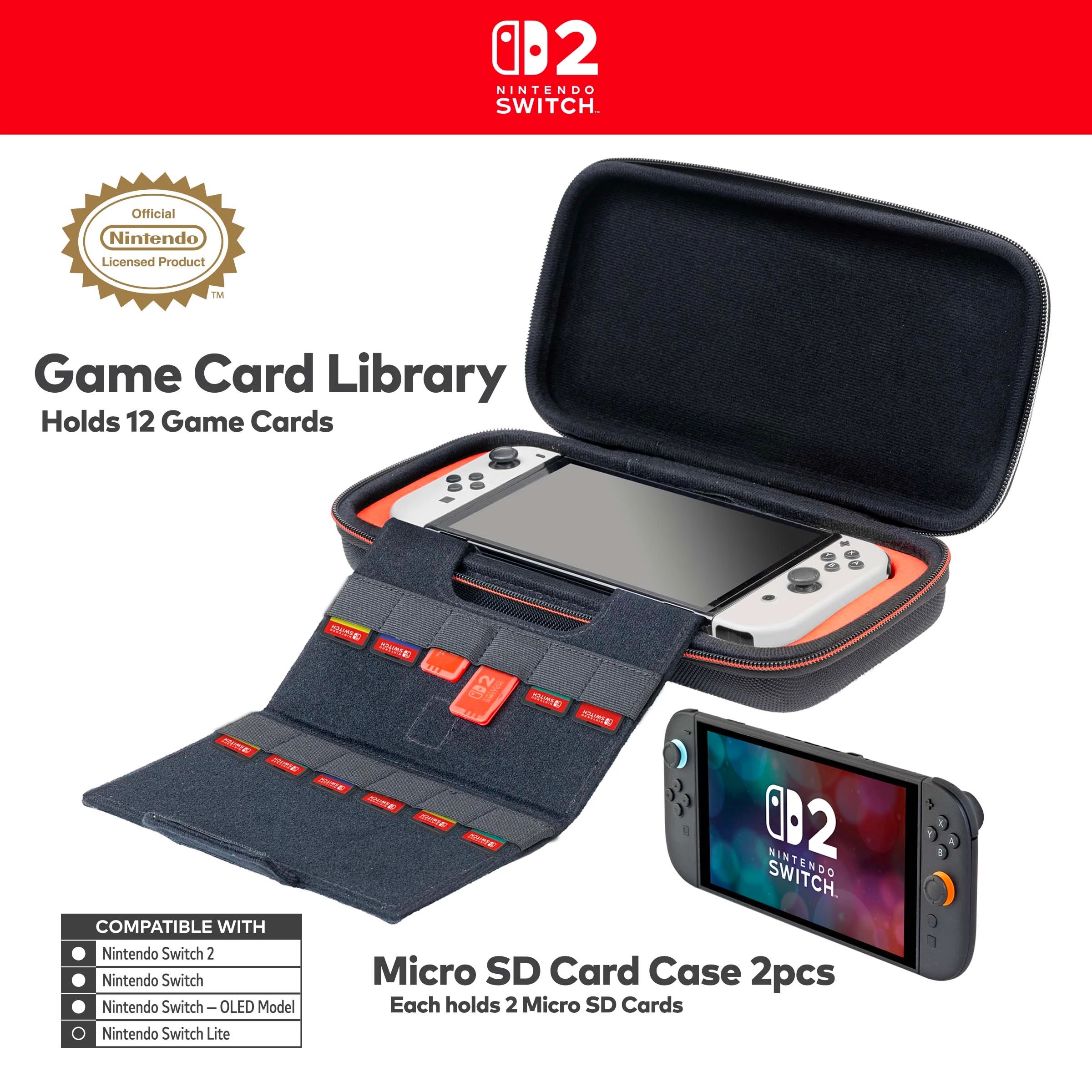 4 Nintendo Switch 2™ Game Traveler® Deluxe Travel Case - Black, 4 of 8