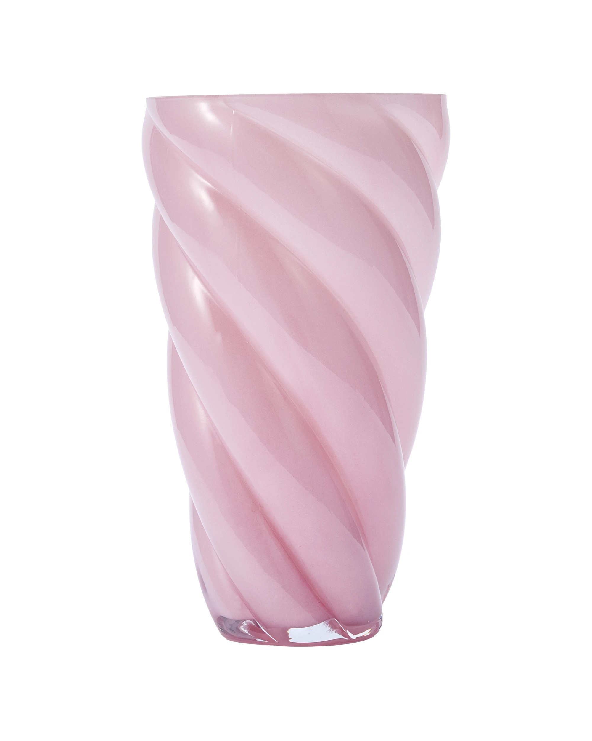 2 Pink Swirl Glass Vase, 2 of 4