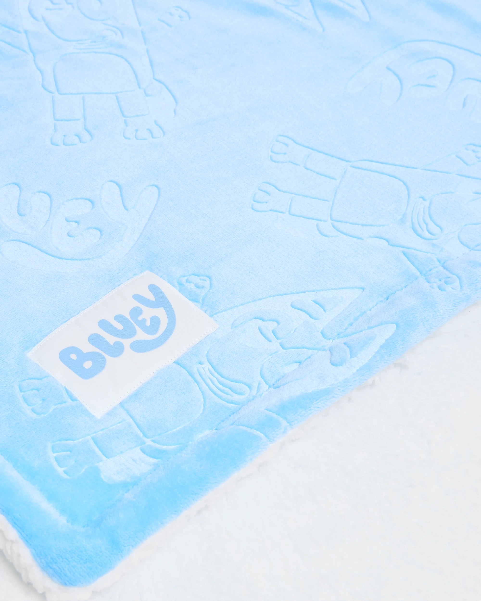 3 Licensed Bluey Sherpa Throw - One Size - Blue, 3 of 3