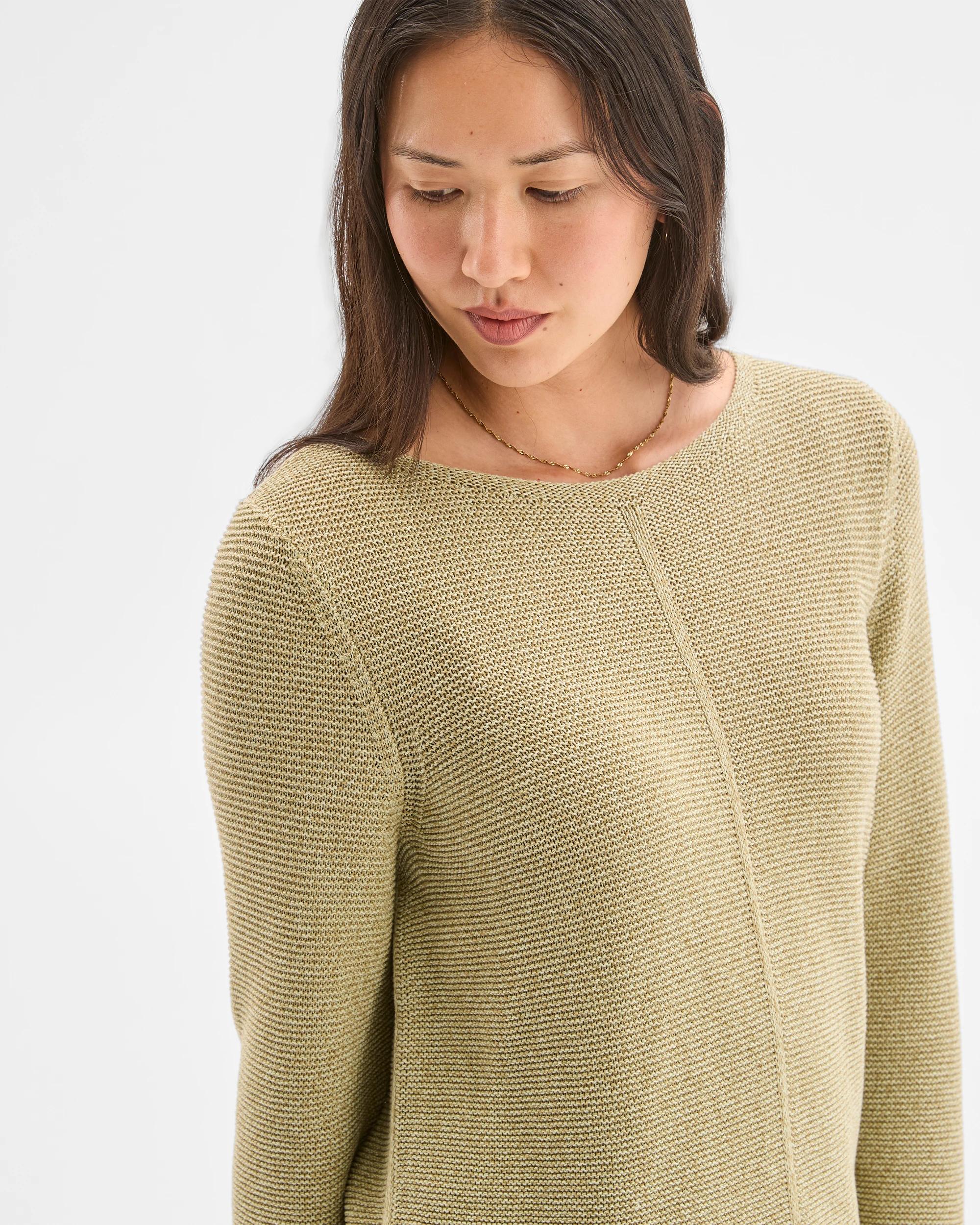 4 Target Woman Australian Cotton Blend Ottoman Twist Jumper SPRING SAGE, 4 of 5