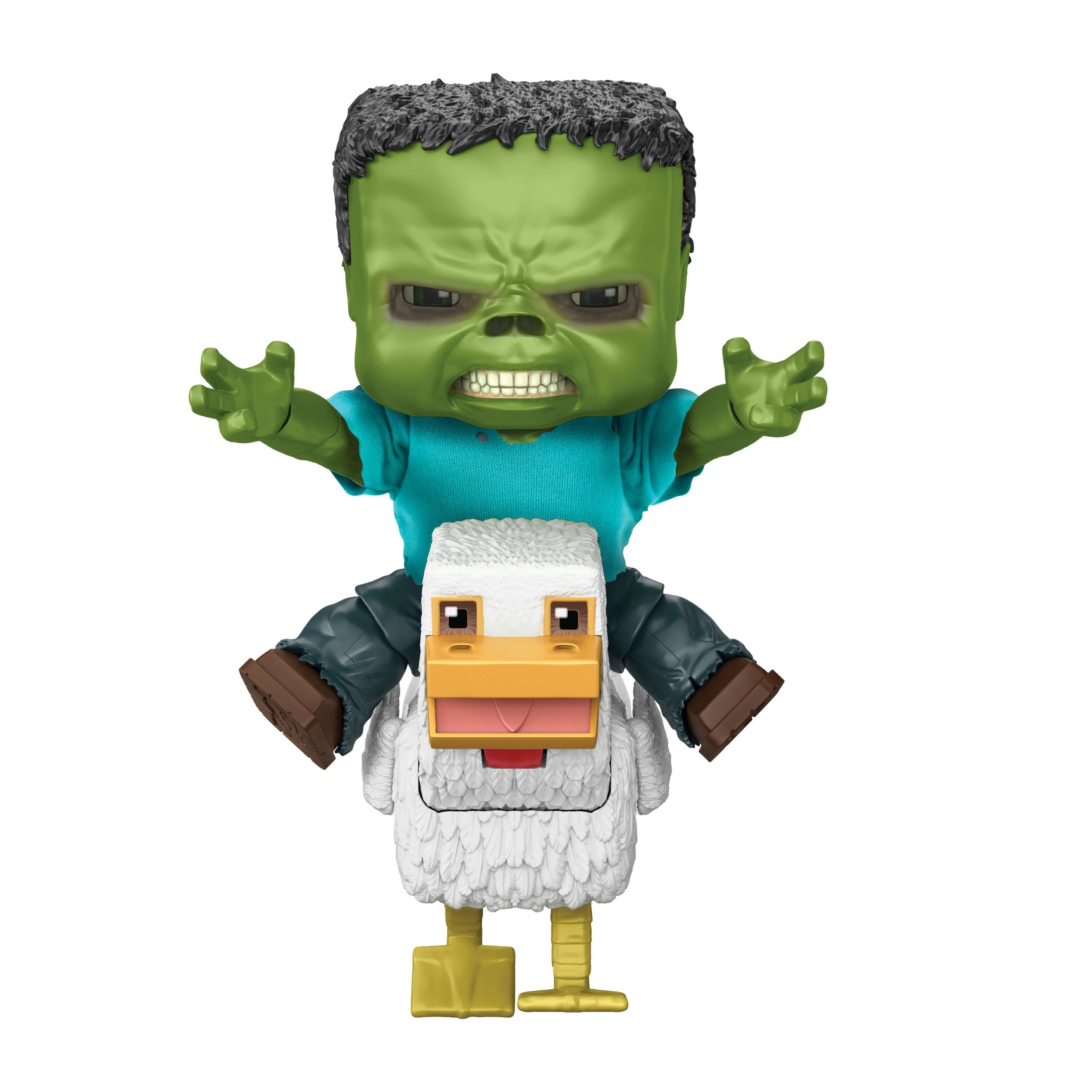 1 Mattel Minecraft Chicken Jockey Figure, 1 of 6