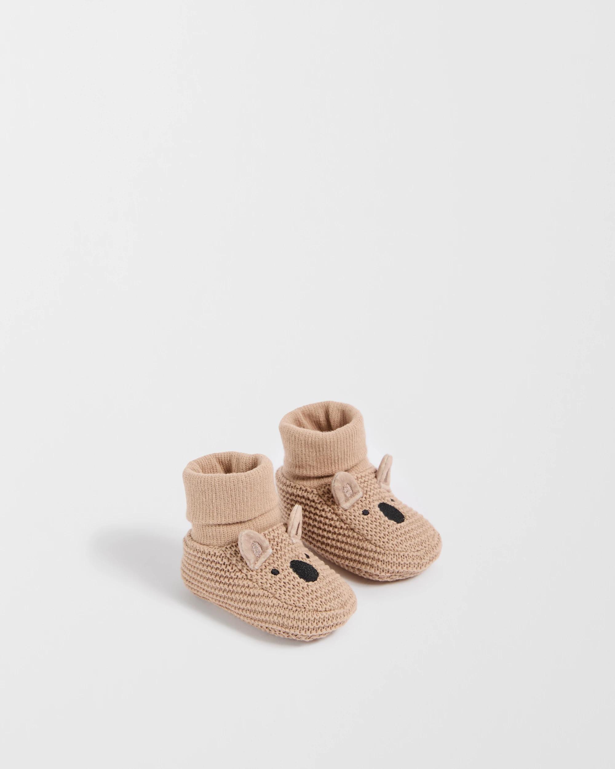 2 Target Baby Baby Australian Cotton Blend Crochet Bootie KOALA, 2 of 3