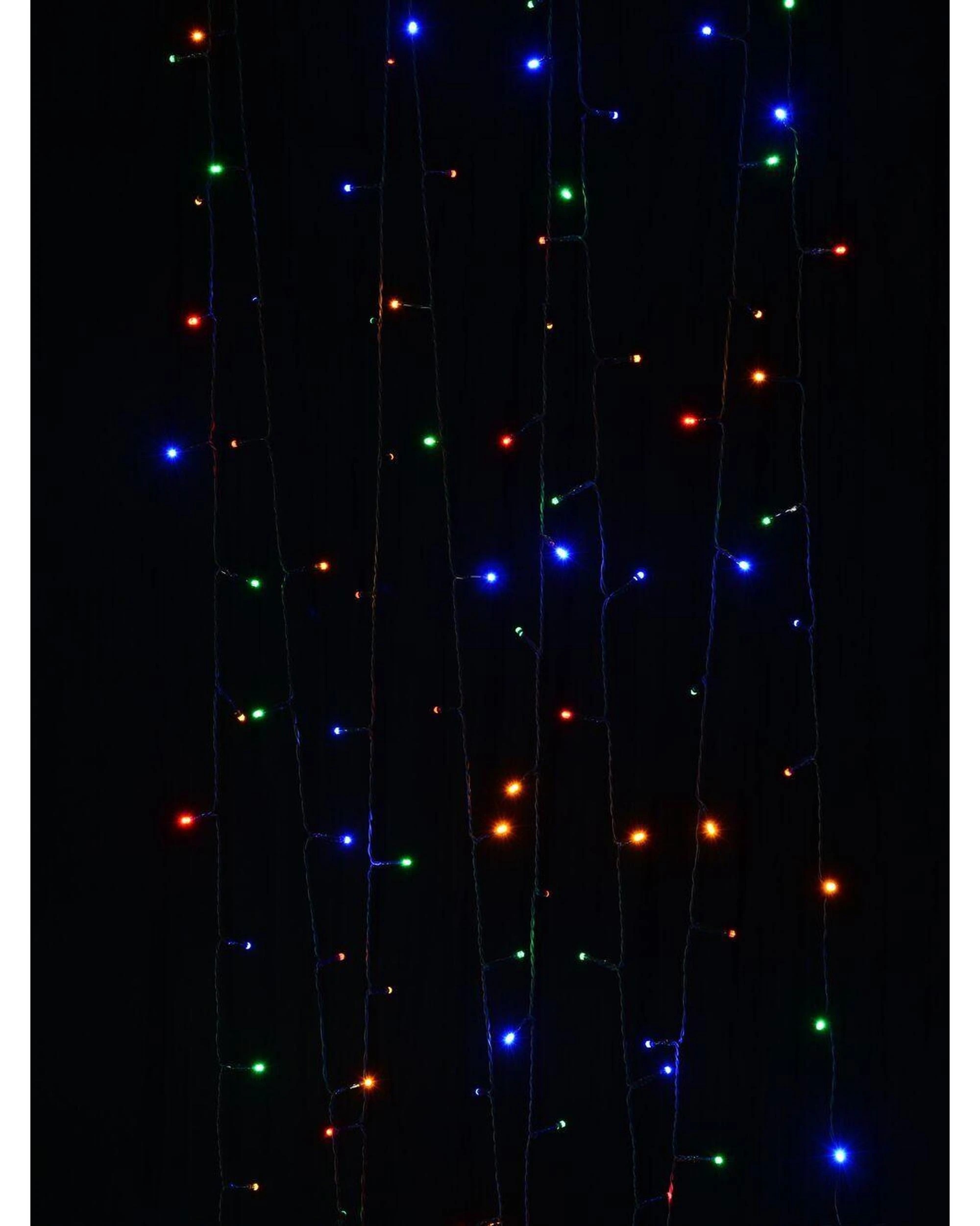 Christmas Warehouse 100 Multi Colour LED Solar String Fairy Lights 8 ...
