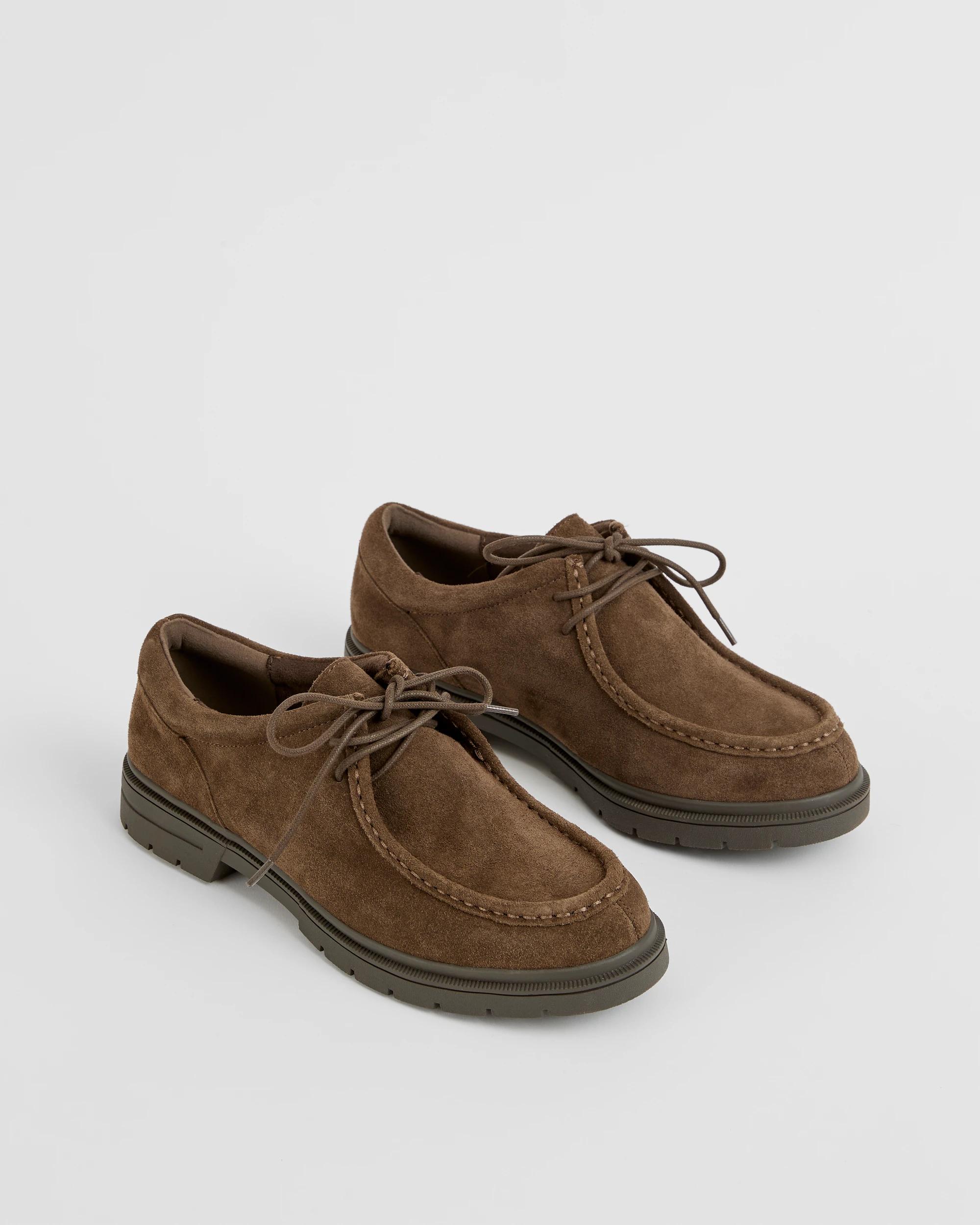 2 Target Man Genuine Suede Moccassin Shoe - Wallaby BROWN, 2 of 4