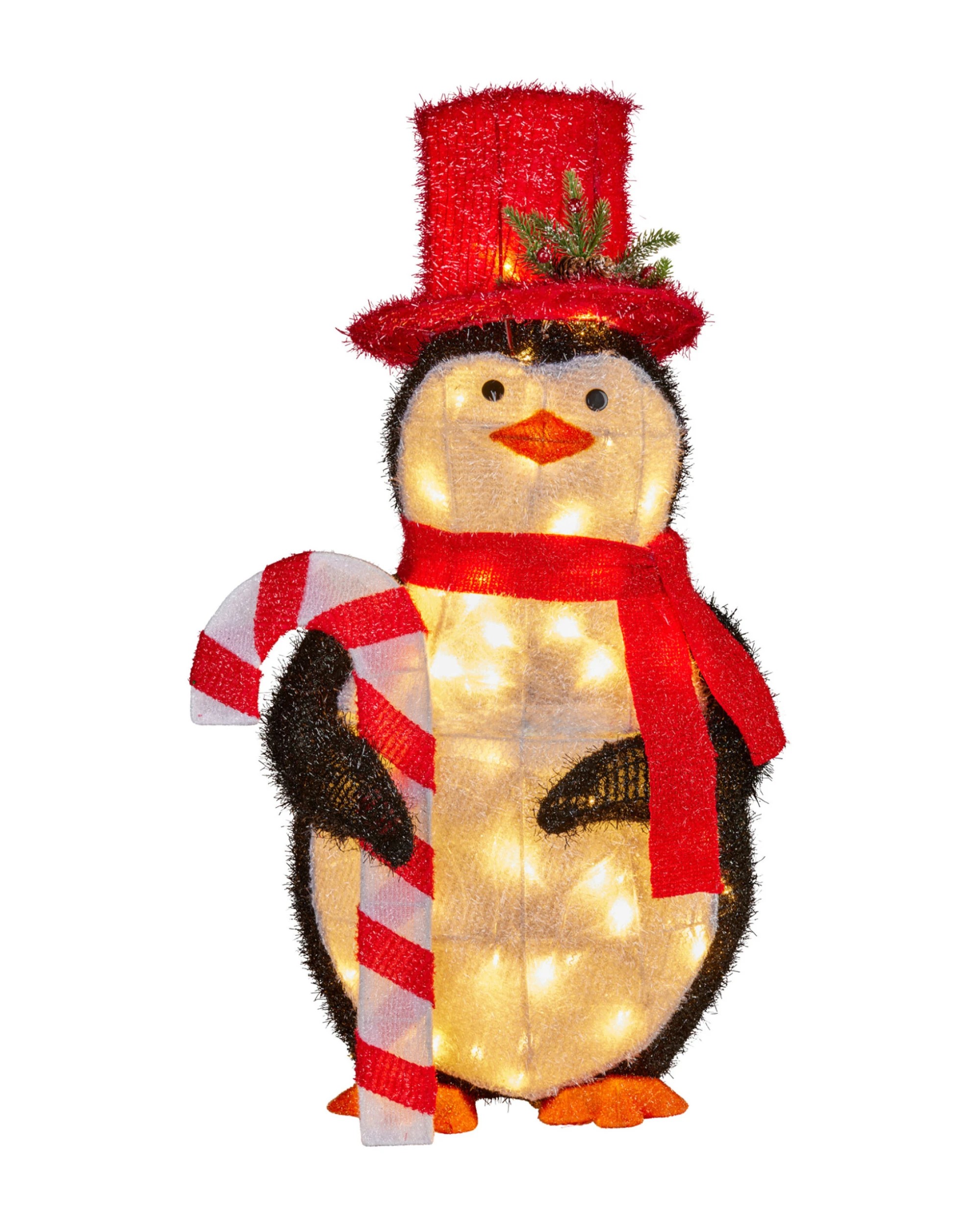 1 Christabelle 80cm Christmas Penguin Display with LED Lights Indoor Outdoor Decoration, 1 of 5