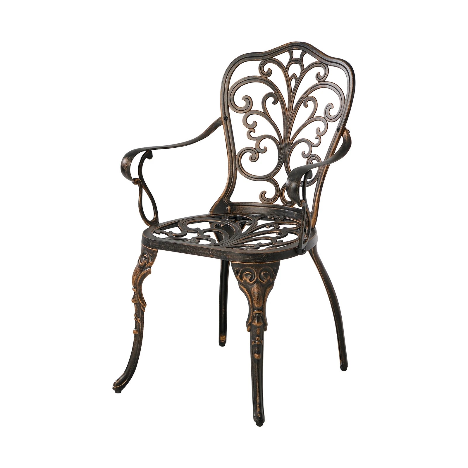 7 Livsip 3 Piece Outdoor Patio Set Bistro Patio Setting Cast Aluminium Butterfly - Bronze, 7 of 7
