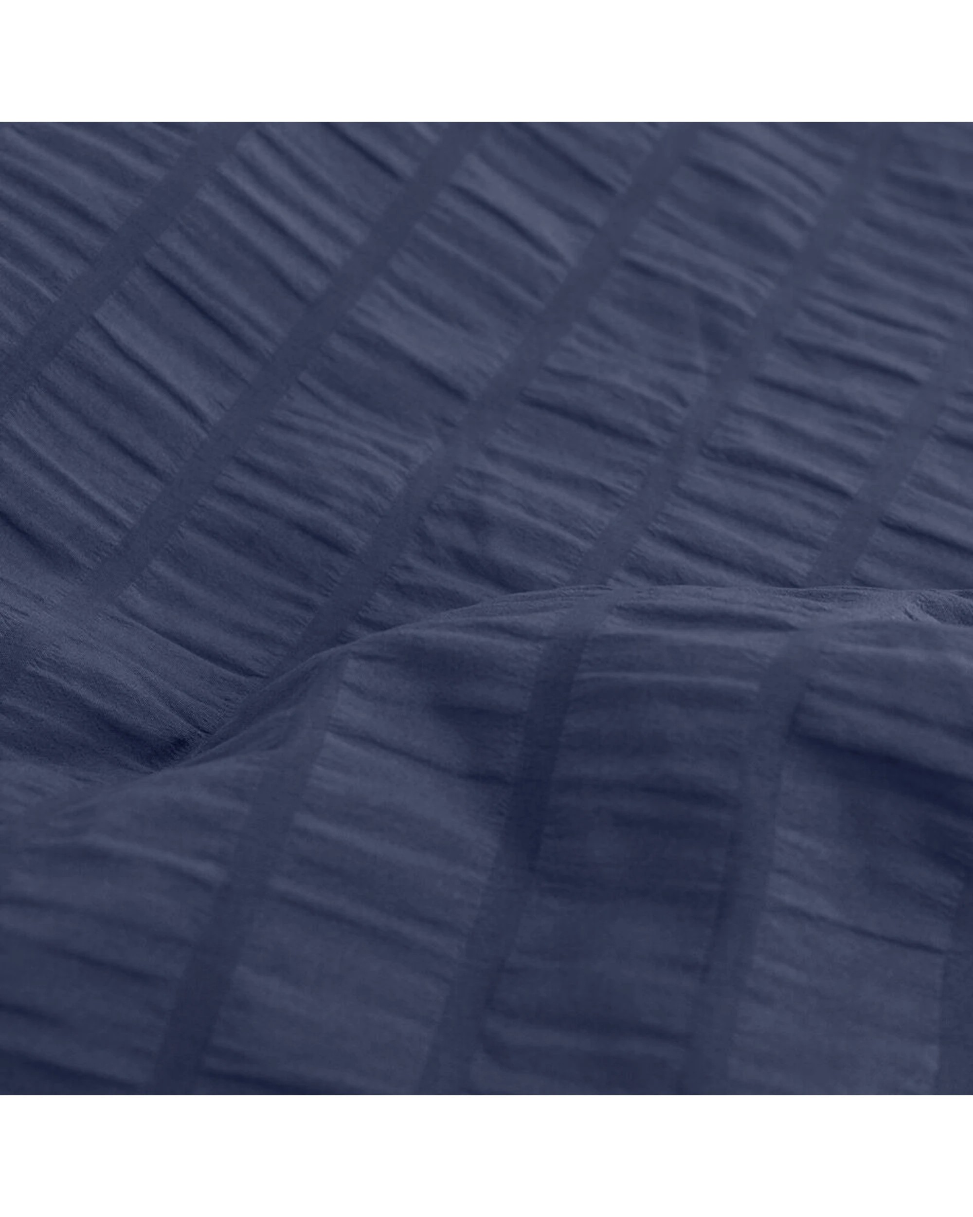 1 Ardor Boudoir Queen Byron Seersucker Stripes Quilt Cover Set - Blue, 1 of 1