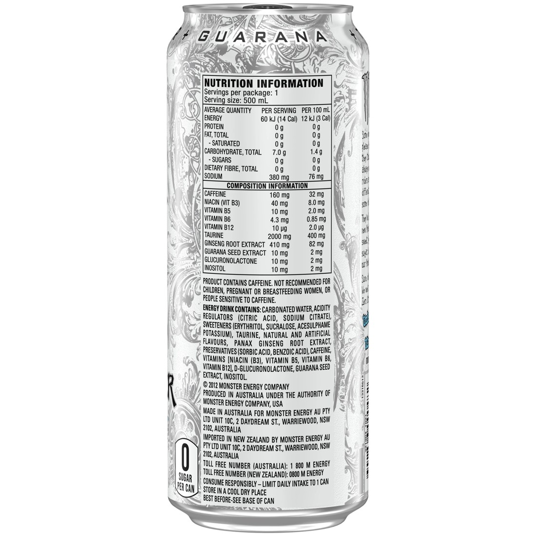 3 Monster Energy Drink Zero Ultra 500ml, 3 of 4