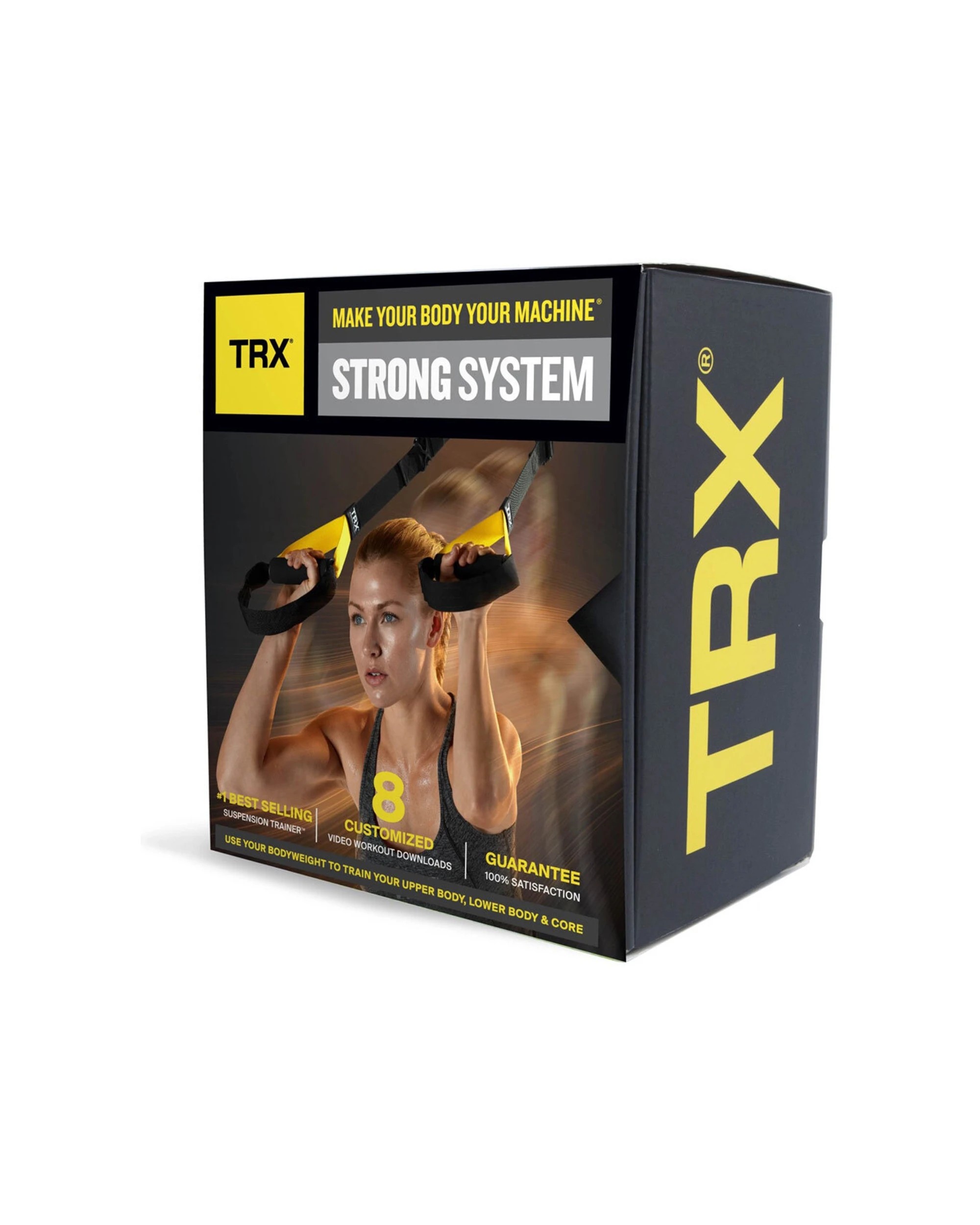2 TRX Strong Suspension Trainer Kit With Straps Door Anchor Mesh Bag And Poster - Multi, 2 of 7