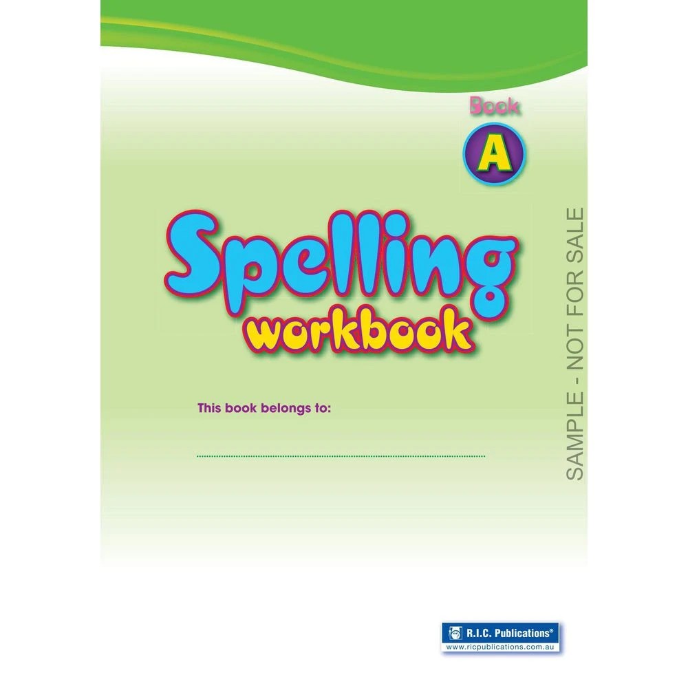 2 Spelling Workbook Interactive Book A, 2 of 5