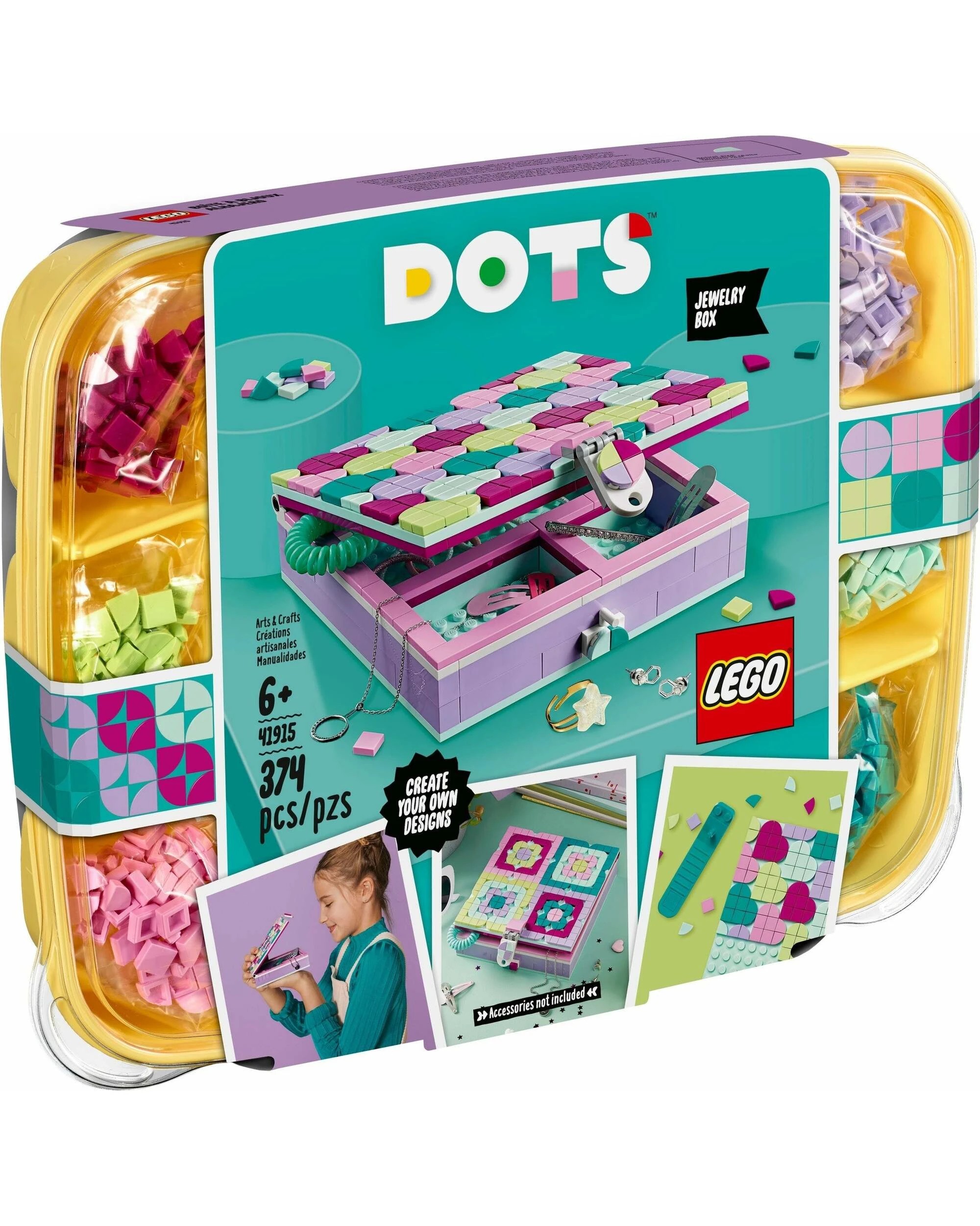 1 LEGO 41915 DOTS Jewelry Box - DIY Craft Kit for Kids, 1 of 5