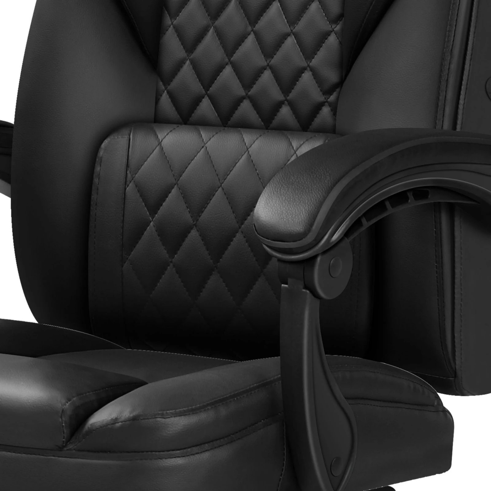6 Alfordson Massage Office Chair Executive Recliner Gaming Computer Leather Seat - Black, 6 of 10