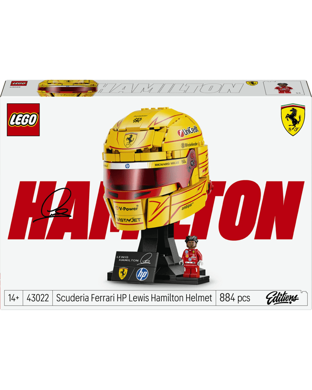 LEGO Editions Formula 1 Scuderia Ferrari HP Lewis Hamilton Helmet 4