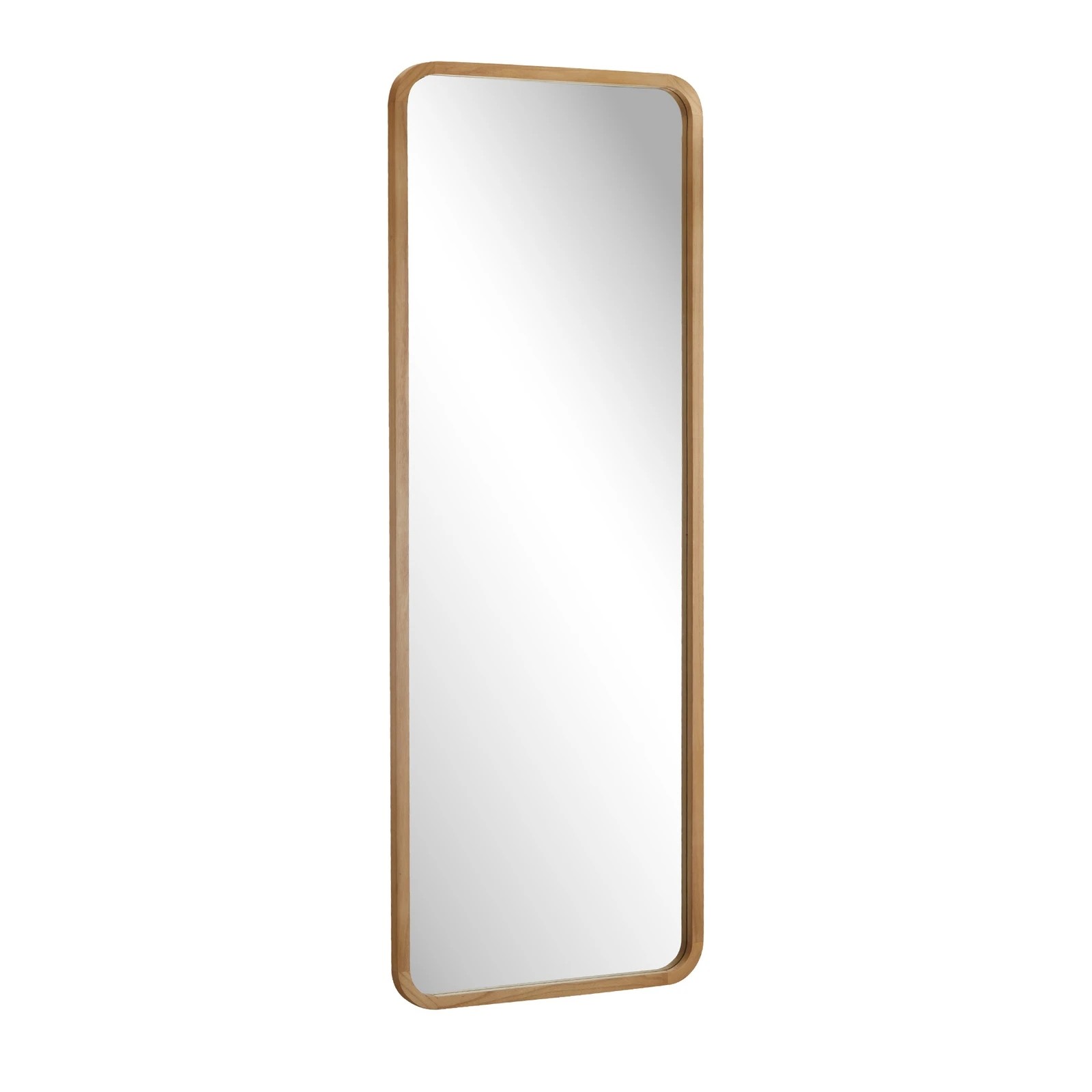 8 Oikiture Wooden Full Length Mirror 180x70cm Rectangle Dressing Floor Mirrors
 - Natural, 8 of 9