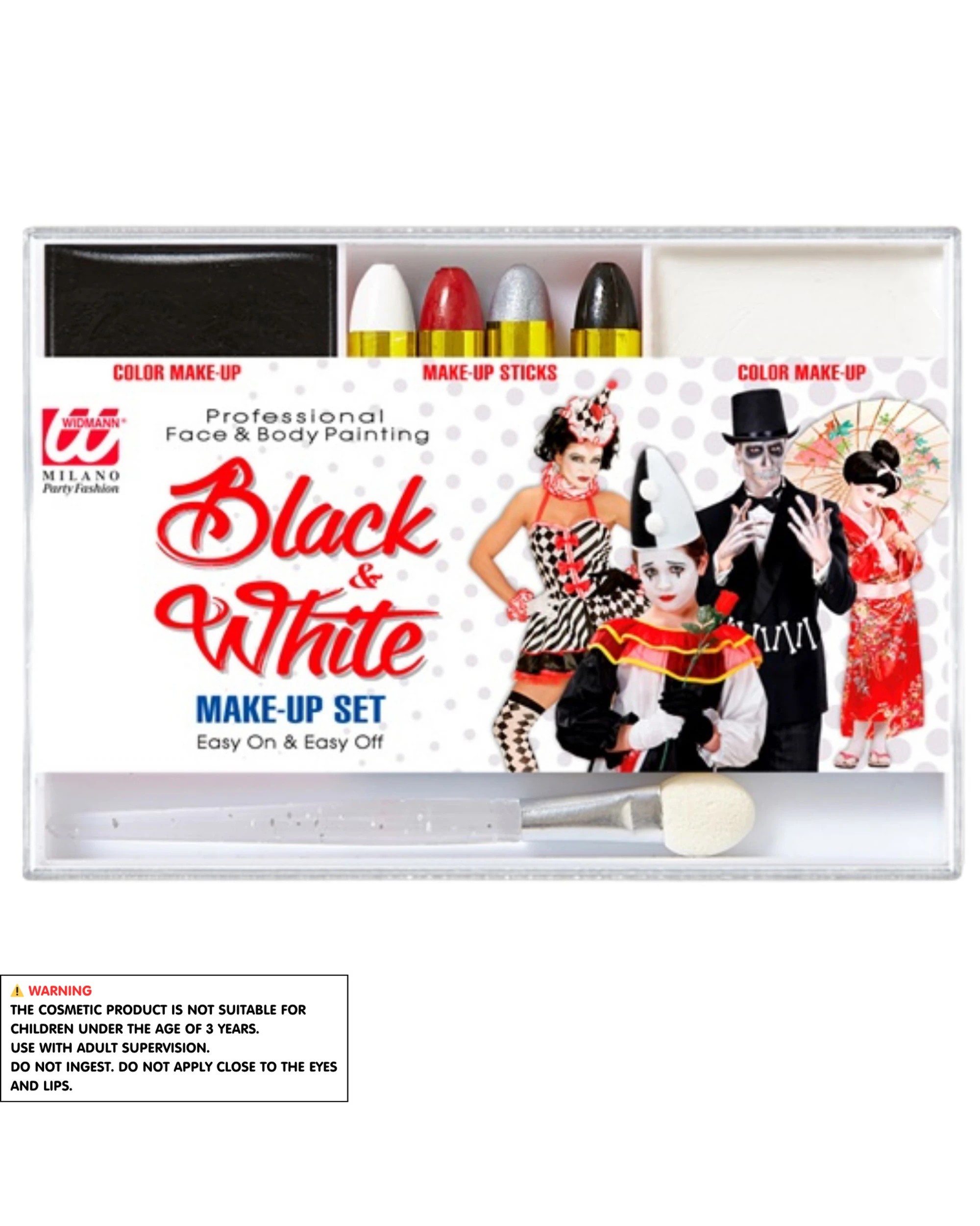 2 Widmann Black & White Face or Body Makeup Set - One Size - Black, 2 of 5