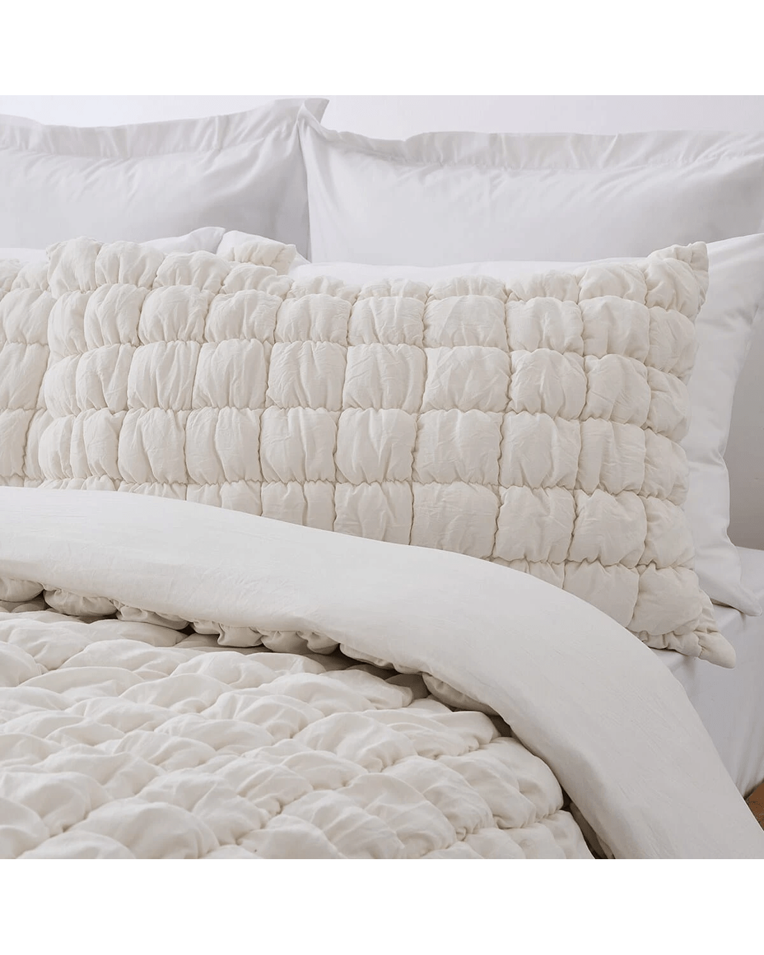 2 Marshmallow Quilt Cover Set - King Bed, White, 2 of 6