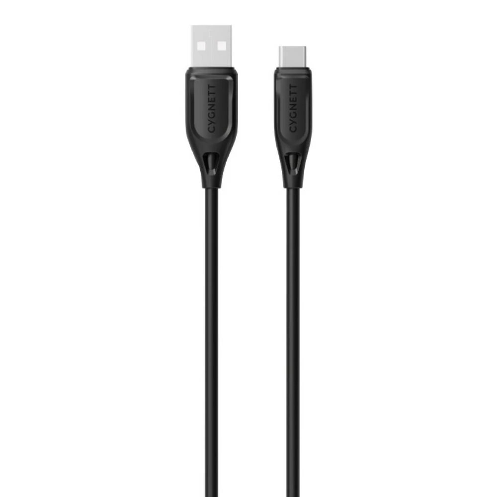 2 Cygnett Essentials USB-C to USB-A Cable 1m Black 2 Pack, 2 of 3