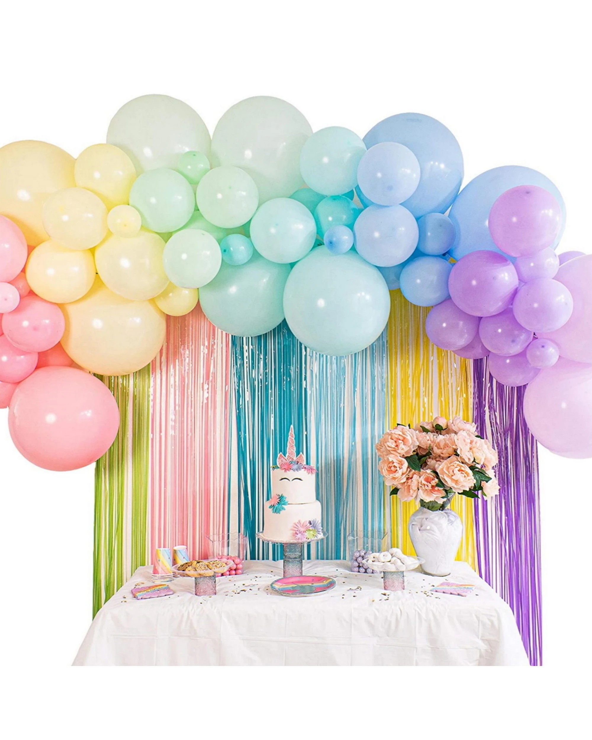 3 Partyrama Pastel Rainbow 4m Balloon Arch Kit - Pastel Rainbow, 3 of 4