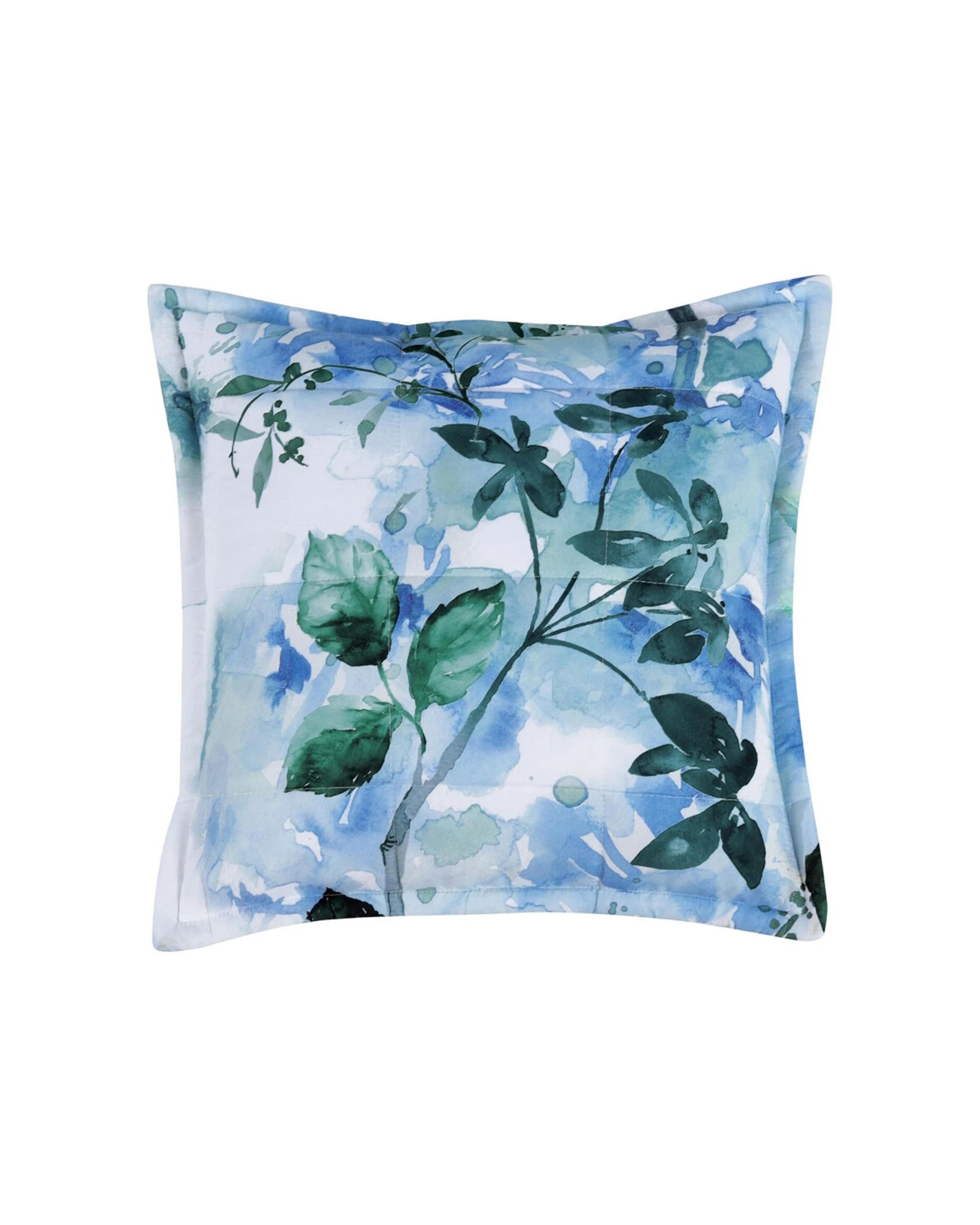 1 Bianca Woodbury Square Poly Cushion Pillow 43x43cm Polyester - Pattern, 1 of 1