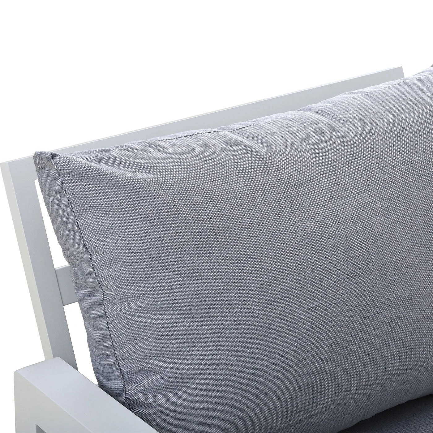 9 Moda Living Bronte 5-Seater Aluminium Outdoor Lounge Seating Set - White, 9 of 10