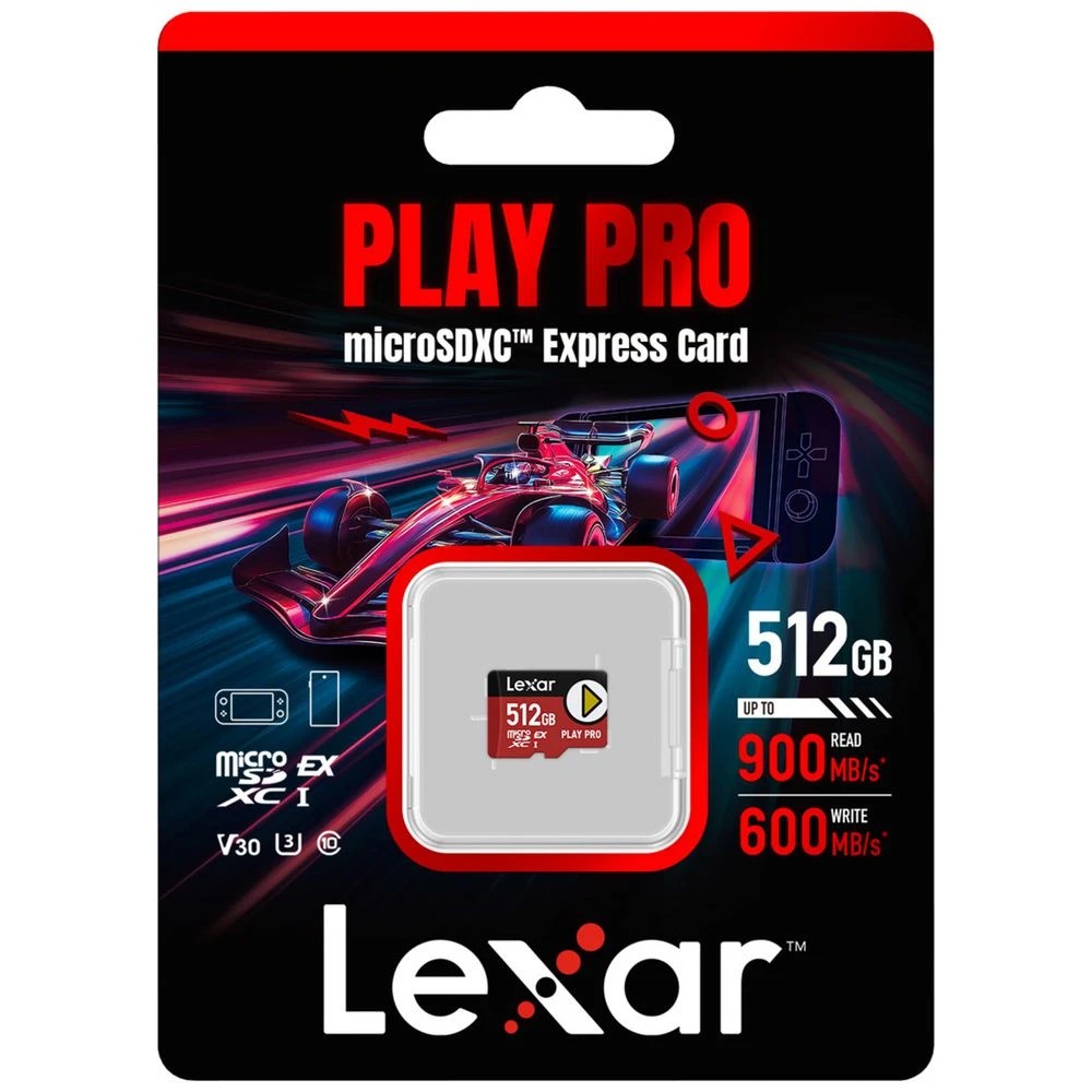 1 Lexar 512GB Play Pro microSDXC Express Card, 1 of 1