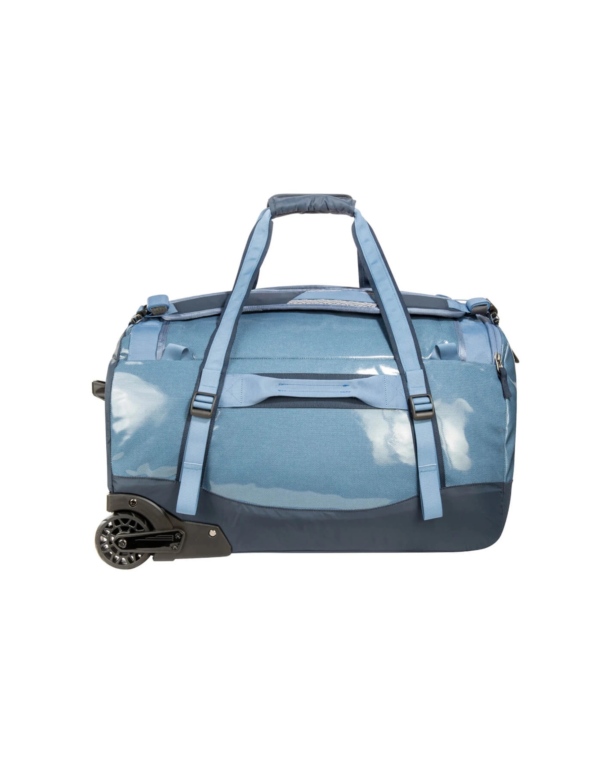 4 Tatonka Barrel Roller Wheeled Travel Duffel Bag 60L Nylon Telescopic Handle - Blue, 4 of 4