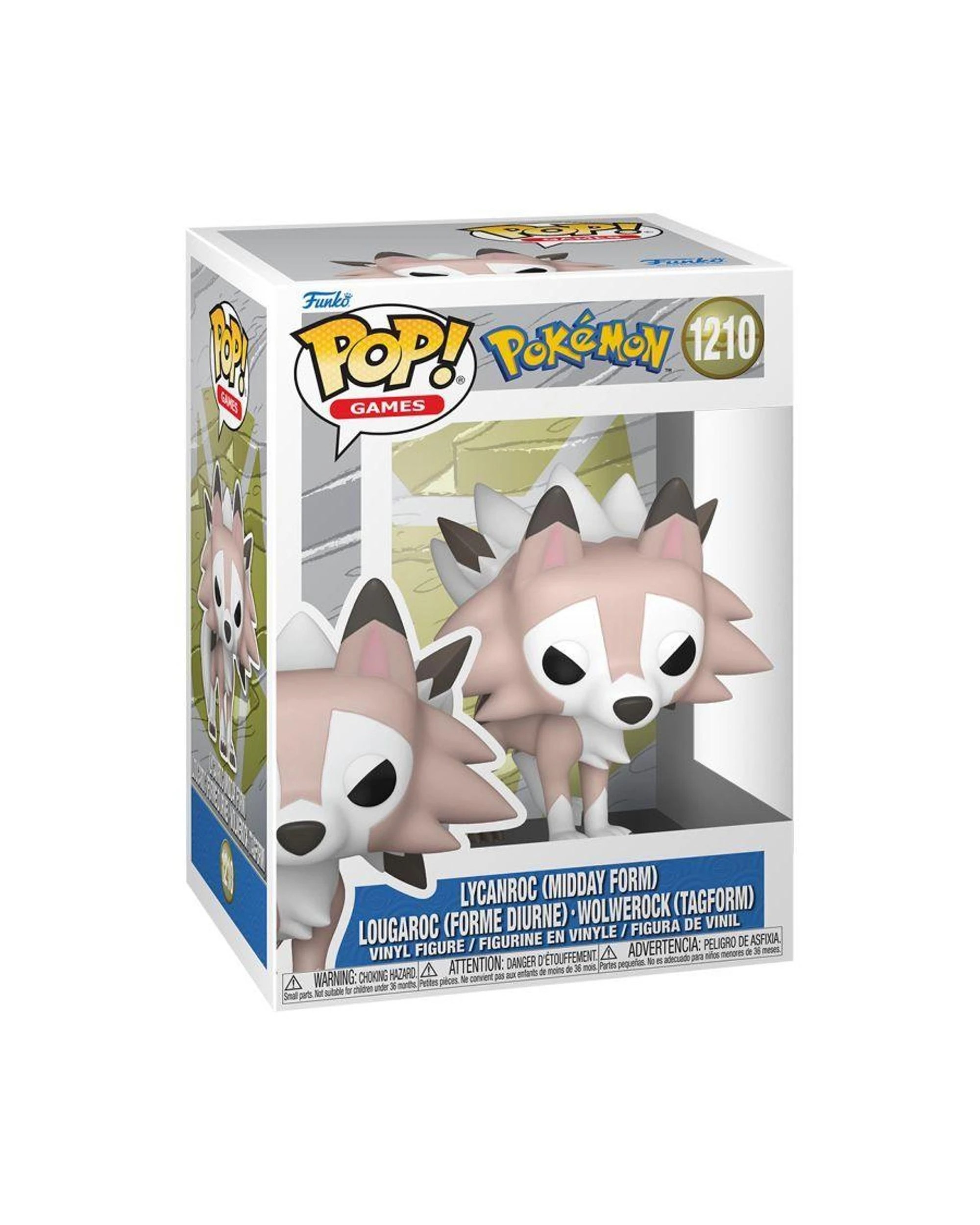 3 Pokemon Lycanroc Midday Form Funko POP! Vinyl, 3 of 3