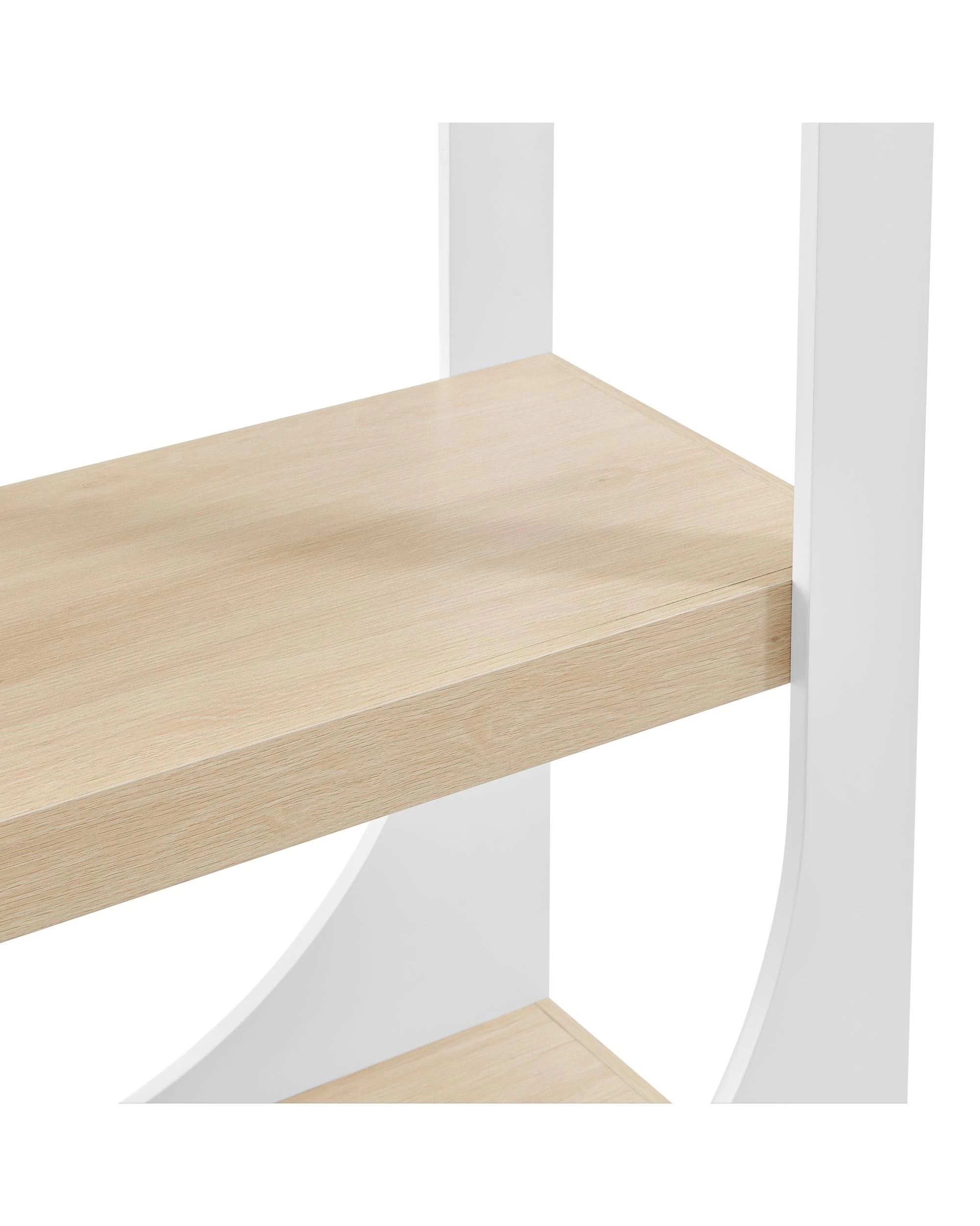 7 Kodu Bookcase Bookshelf Display Unit 4 Tier - White, 7 of 9