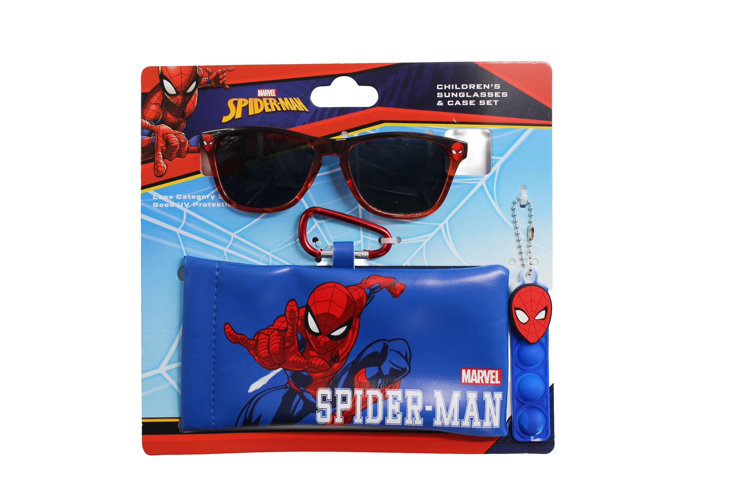 1 Marvel Spider-Man License Children’s Sunglasses and Case Set Spiderman, 1 of 8