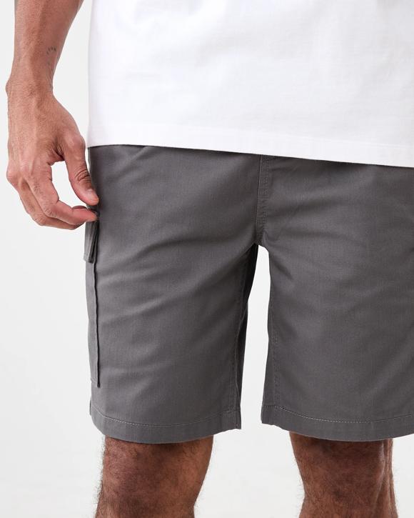 Elastic Waist Cargo Shorts
