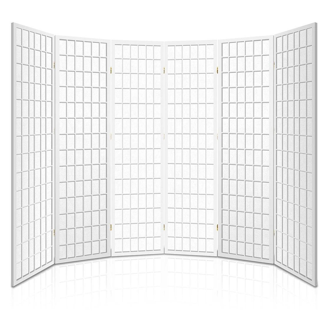 5 Artiss 6 Panel Room Divider Screen 261x179cm - White, 5 of 8