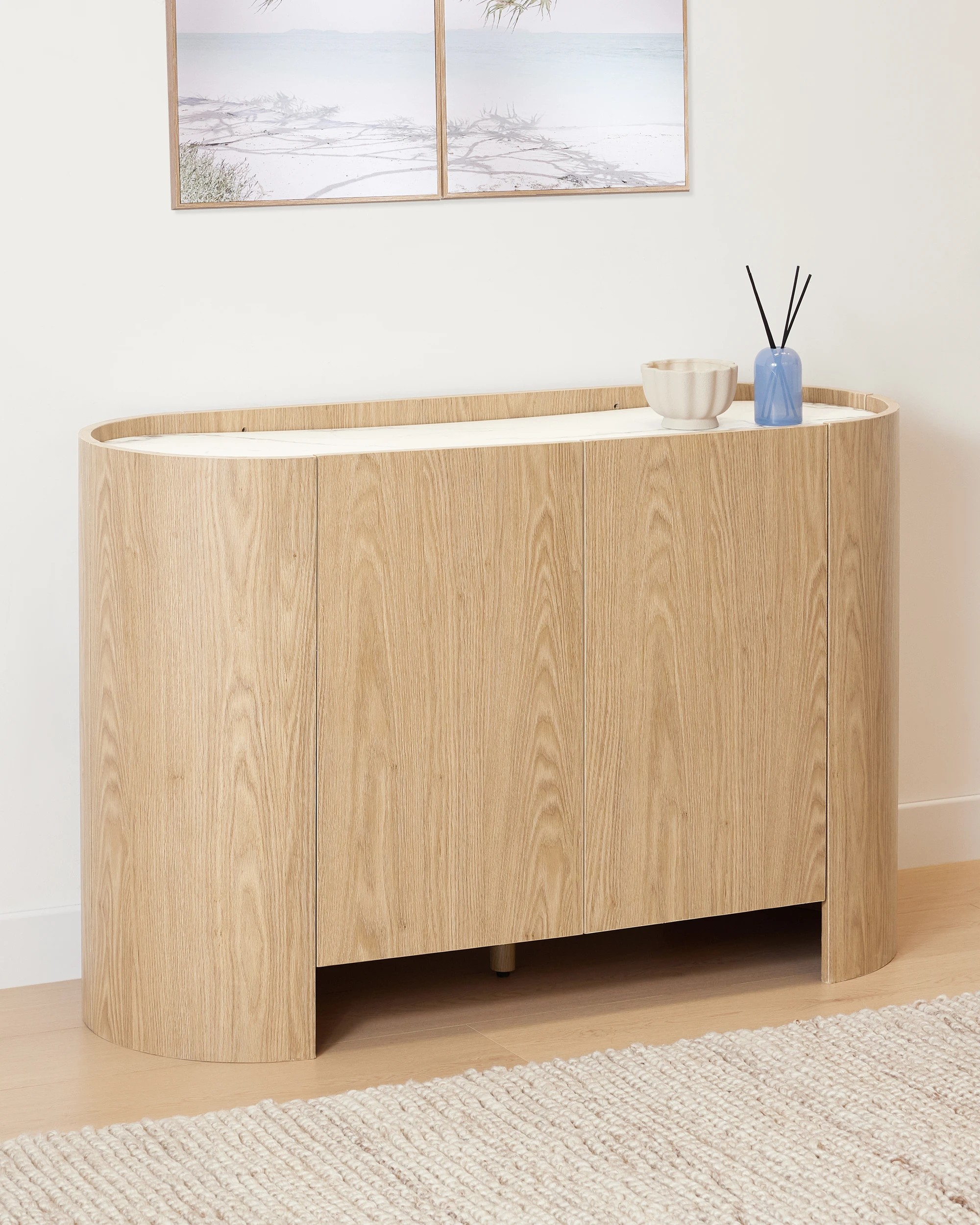 1 Kirby 2 Door Cabinet - Oak, 1 of 8
