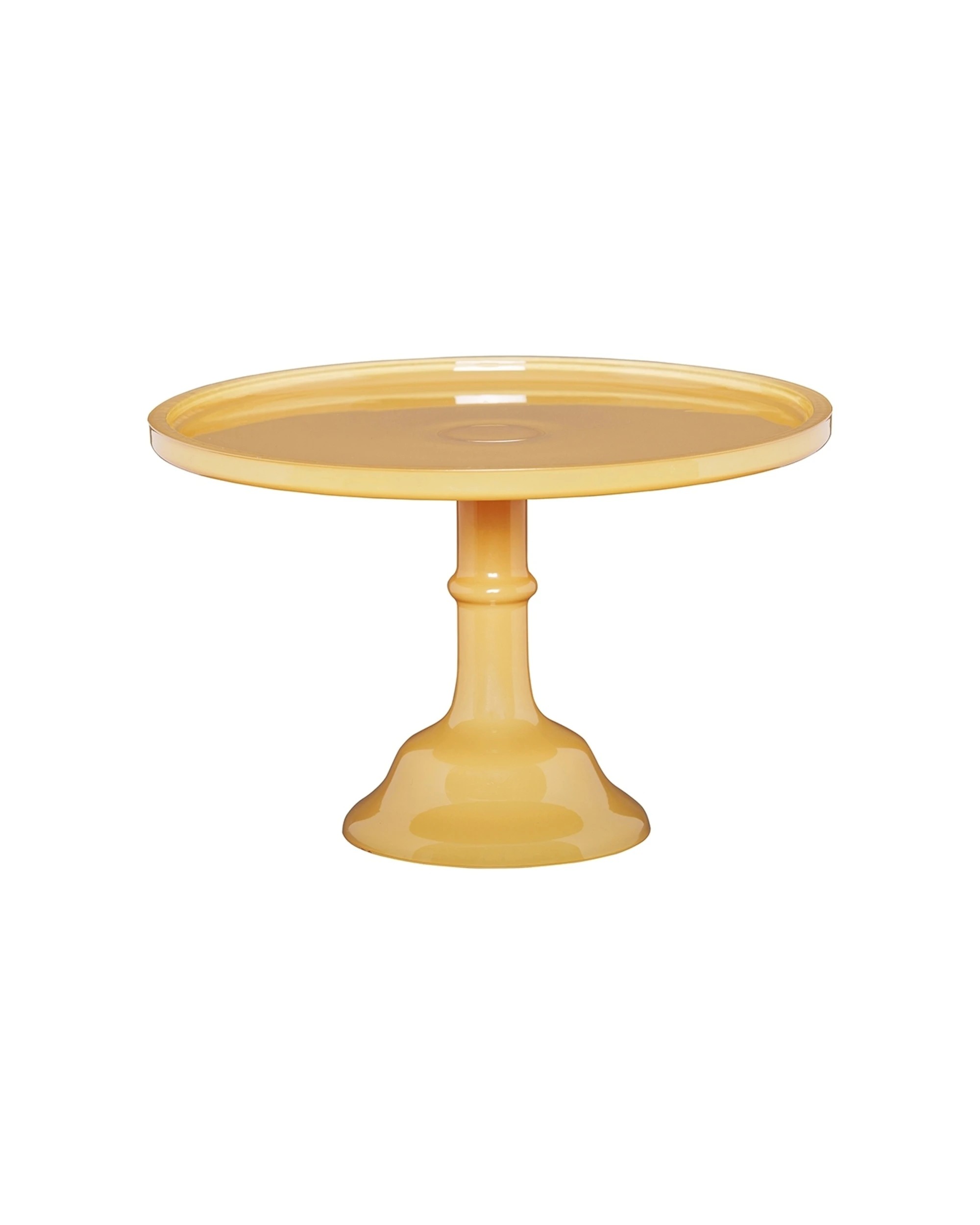 1 Ecology Glass Torte Cake Stand Dessert Display 29x18cm Honey - Yellow, 1 of 4