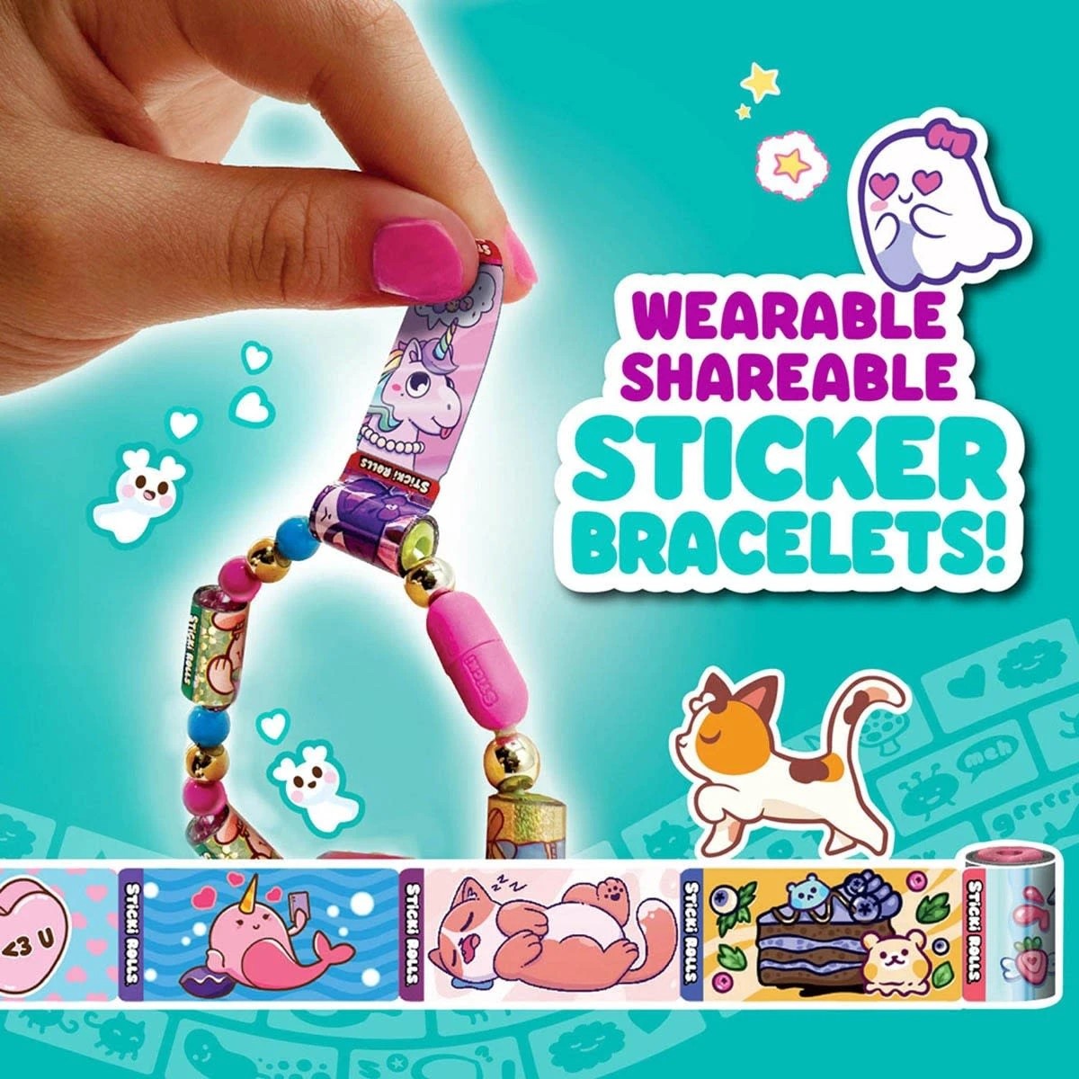 5 Sticki Rolls Sticki Bands Set - Assorted, 5 of 9