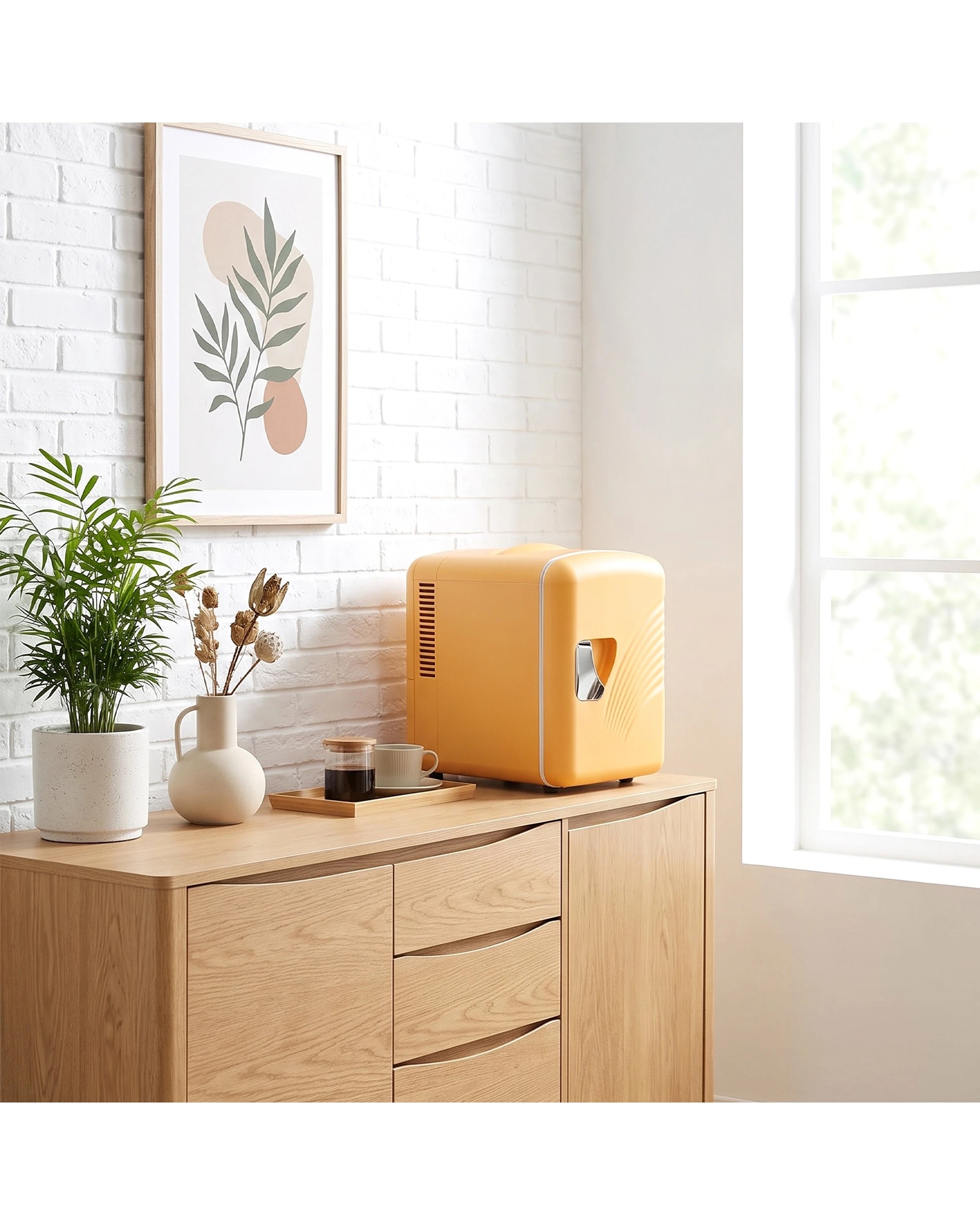 3 Yopower Mini Fridge 4L with Cooler and Warmer 220V/12V - Orange, 3 of 6