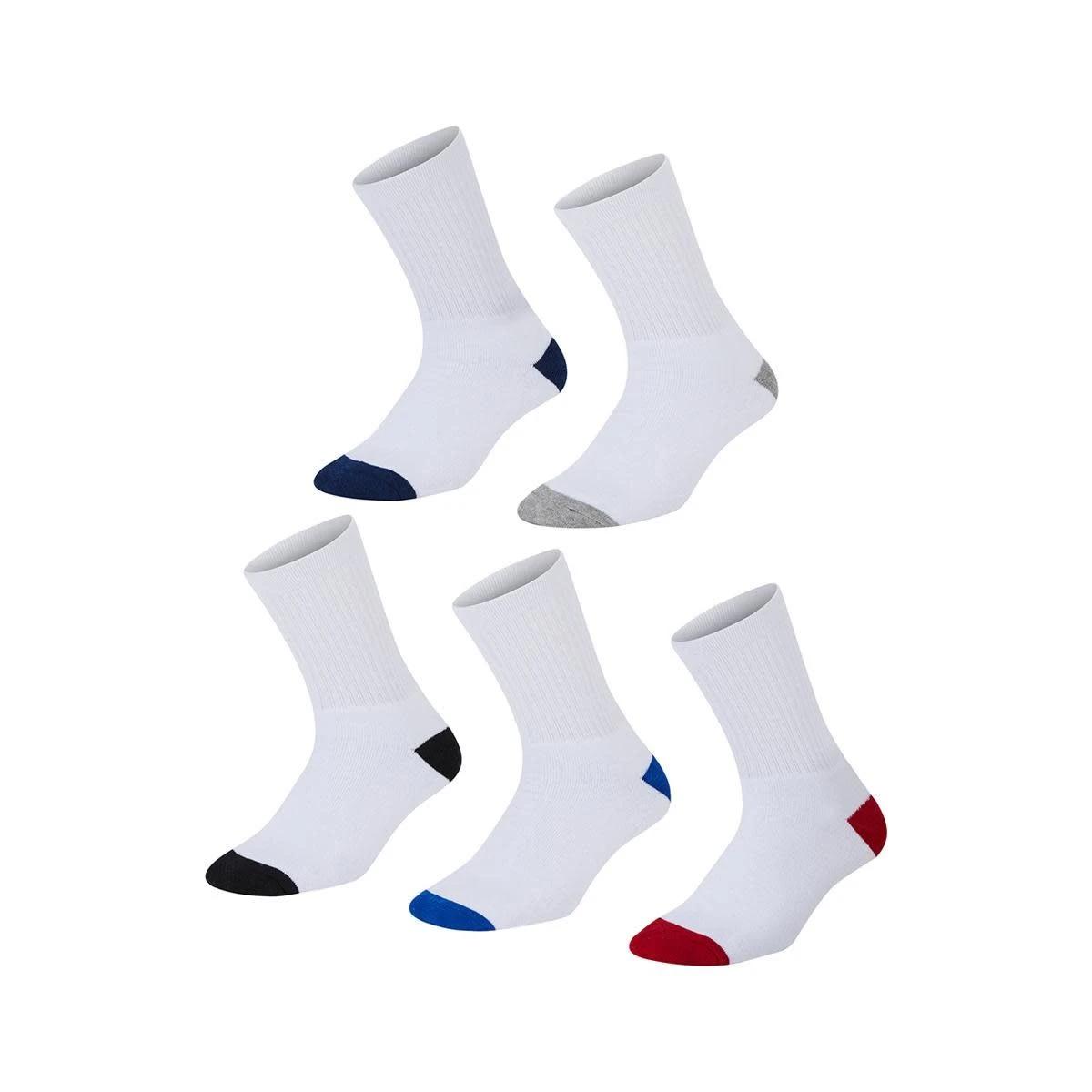 1 5 Pack Quarter Crew Sport Socks CLASSIC, 1 of 3
