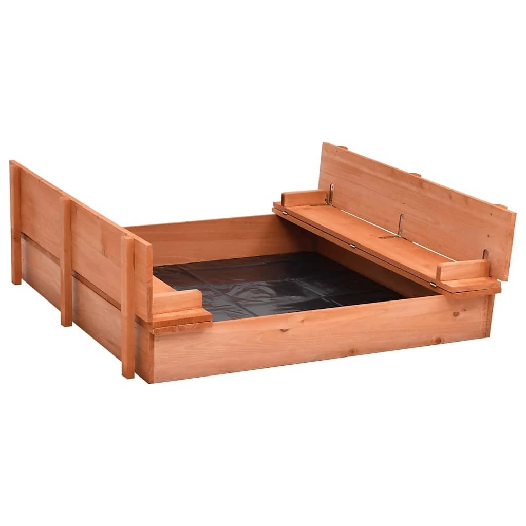 4 Vidaxl Sandbox Wooden Sandbox - Brown, 4 of 8