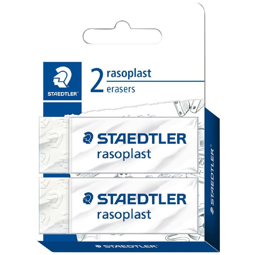 1 Staedtler Rasoplast Eraser 2 Pack, 1 of 5