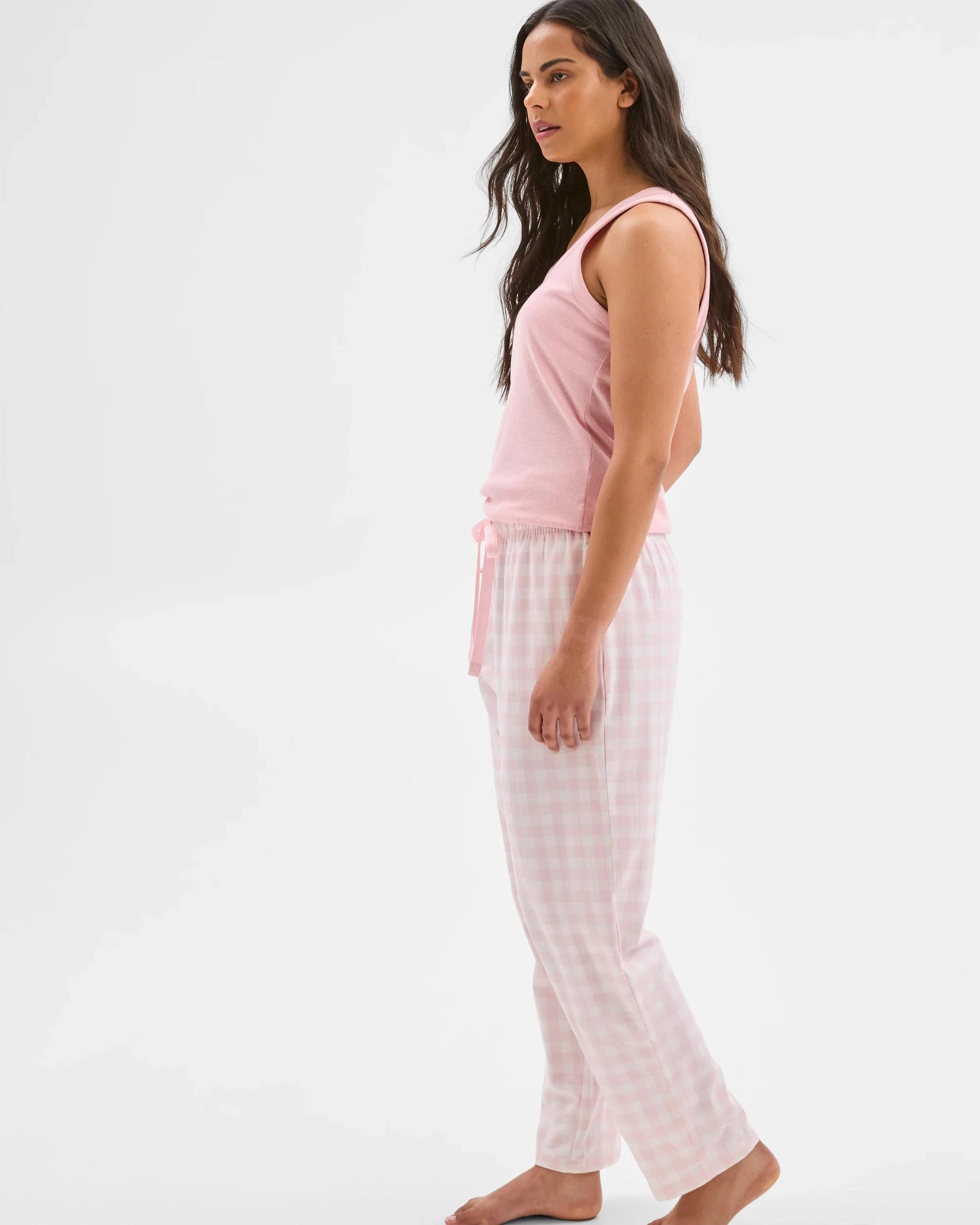 3 Target Australian Cotton 7/8 Length Sleep Pyjama Pants GINGHAM, 3 of 6