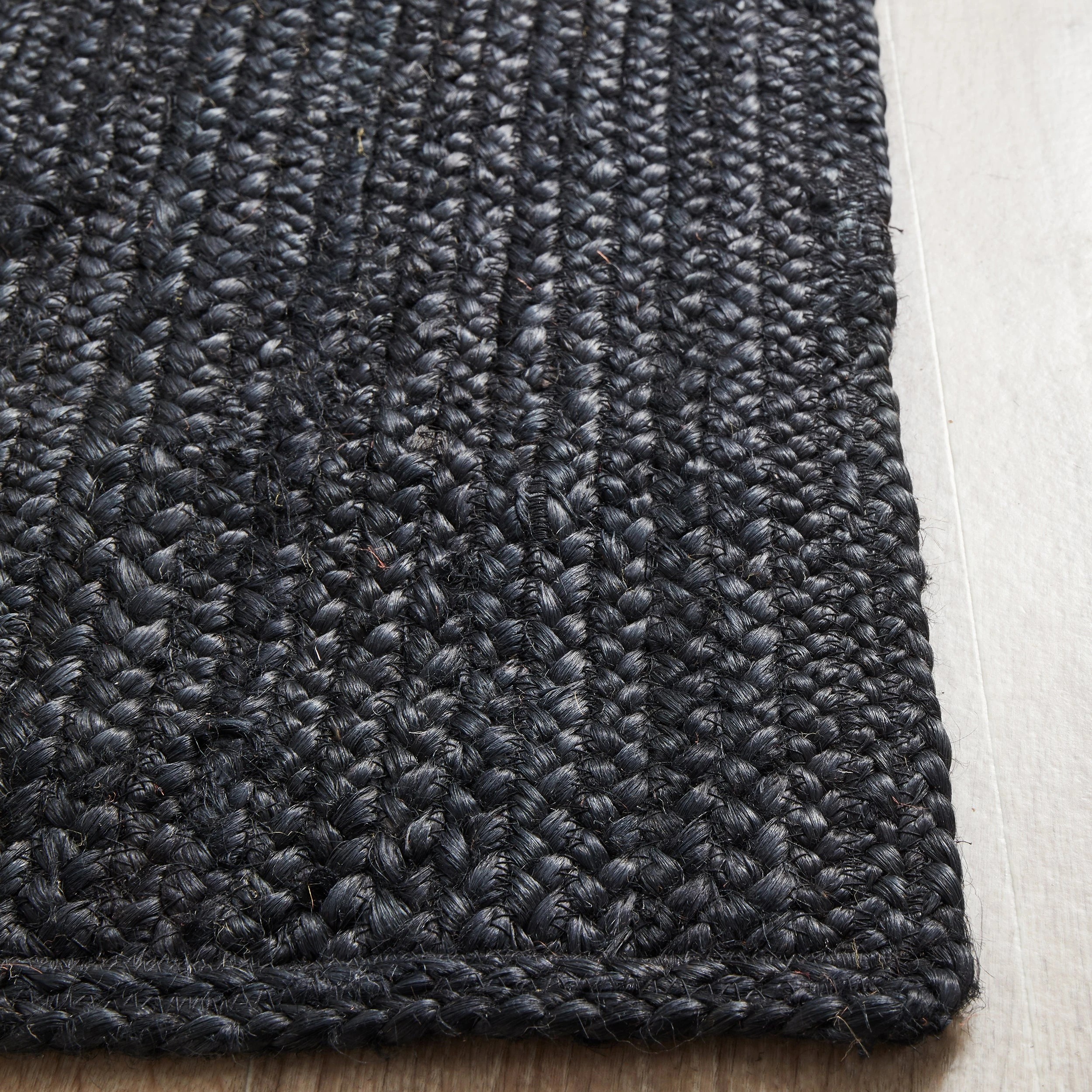 6 Common Ground Rugs Shoreline Black 400x80cm - Large Jute Rug - Black, 6 of 10