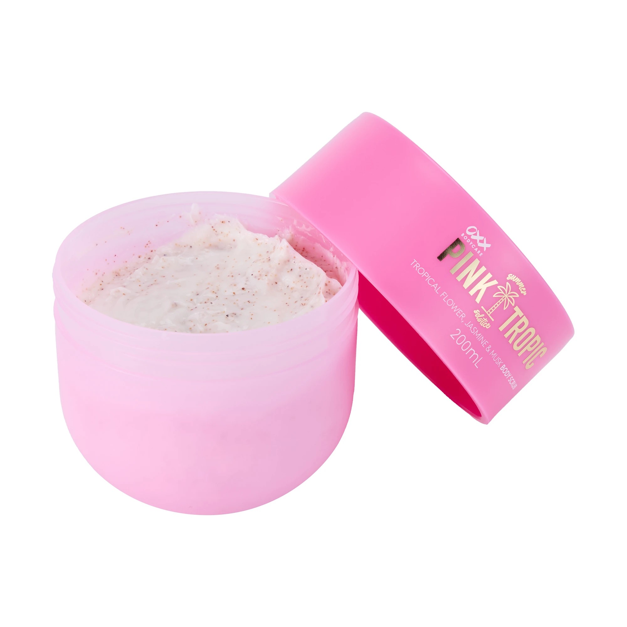 3 OXX Bodycare Pink Tropic Summer Solstice Body Scrub 200ml - Tropical Flower, Jasmine and Musk, 3 of 6