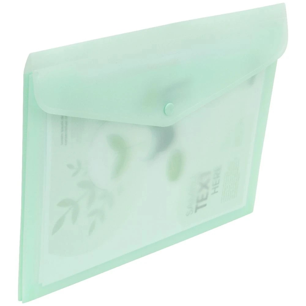 5 J.Burrows A4 Button Document Wallet Nephrite, 5 of 5