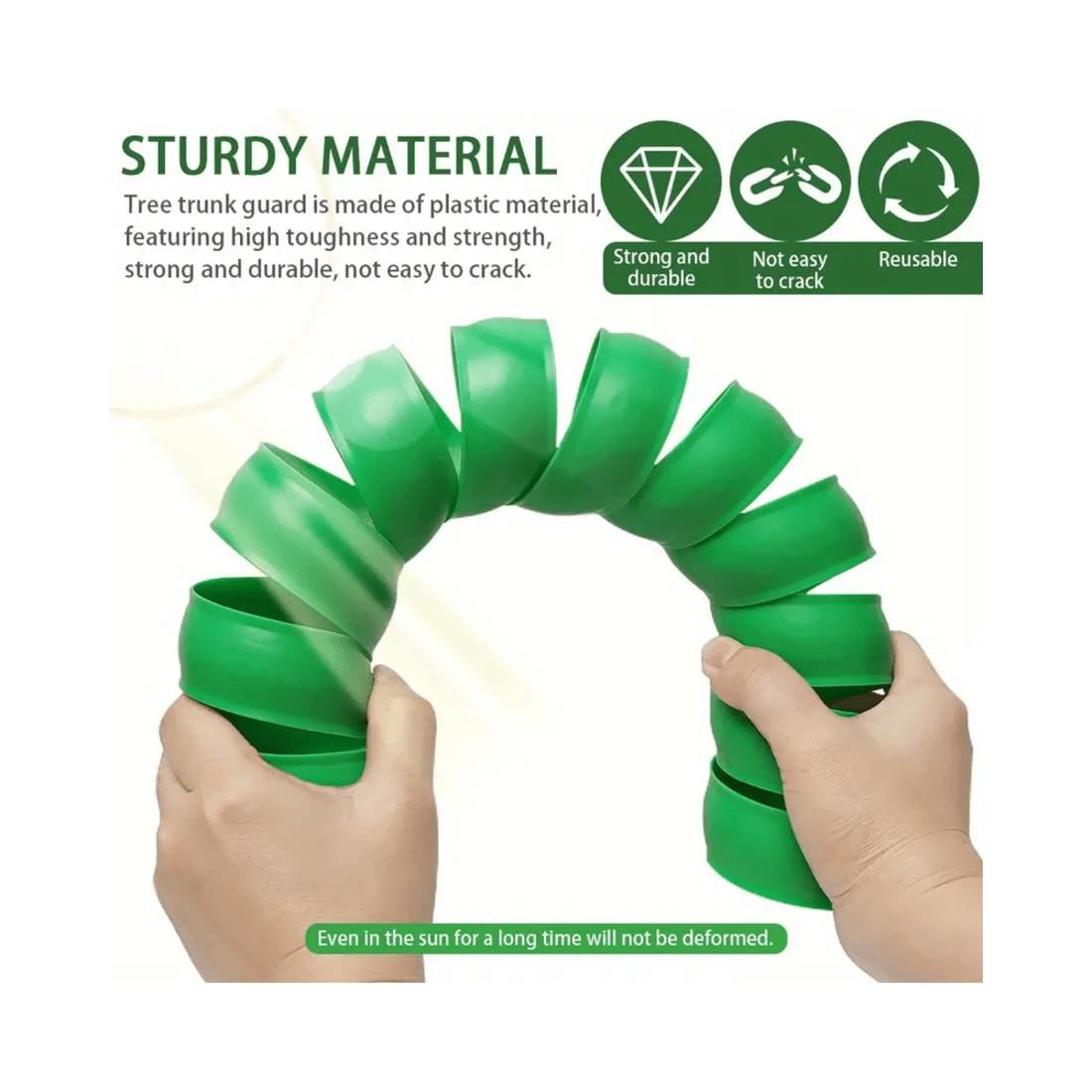 3 BR Home Tree Trunk Protector Tubes for Saplings and Plants - Pack of 4, 3 of 8