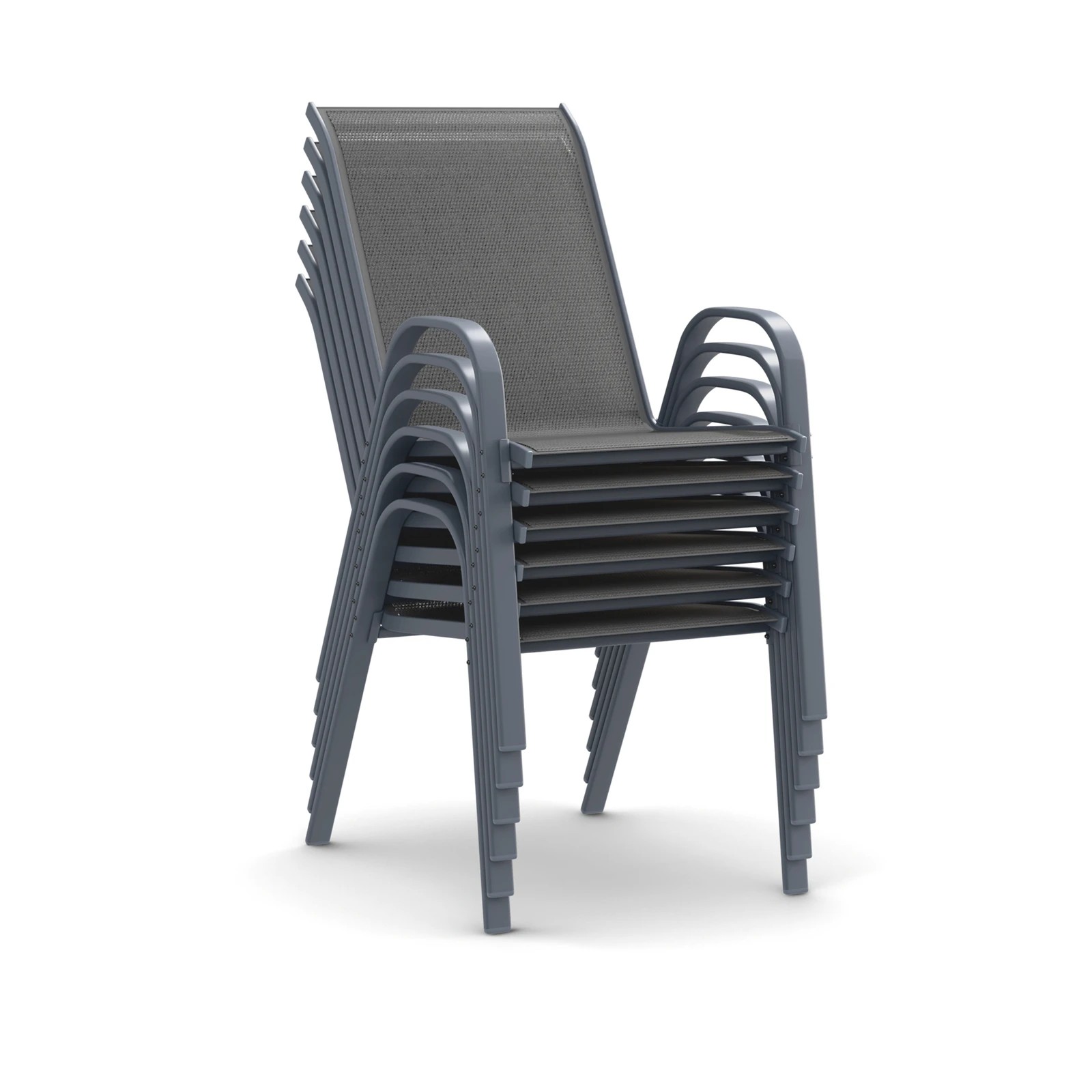 8 Alfordson 7PCS Outdoor Dining Set Garden Table and Chairs Patio Furniture - Grey, 8 of 10