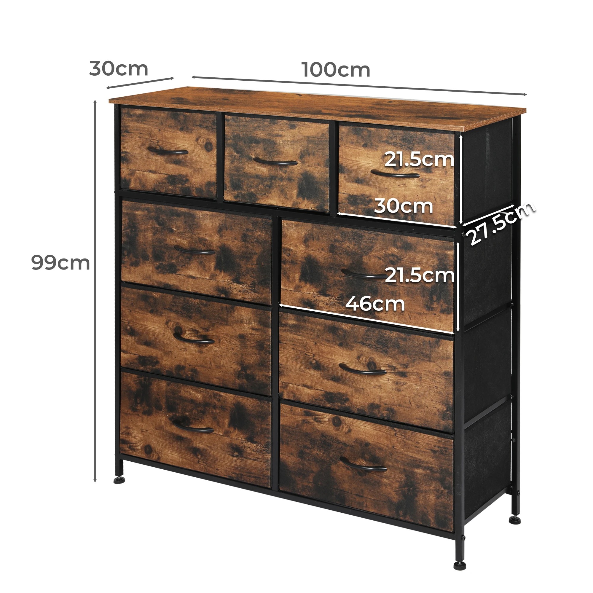 3 Levede 9 Drawersstorage Cabinet, 3 of 7