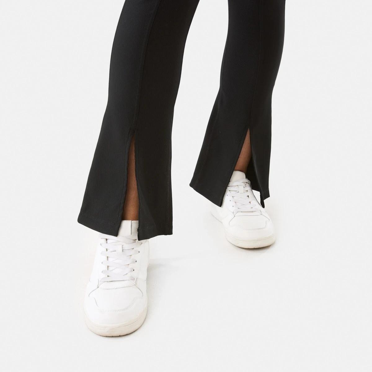 7 Active Womens Studio Flare Leggings BLACK, 7 of 7