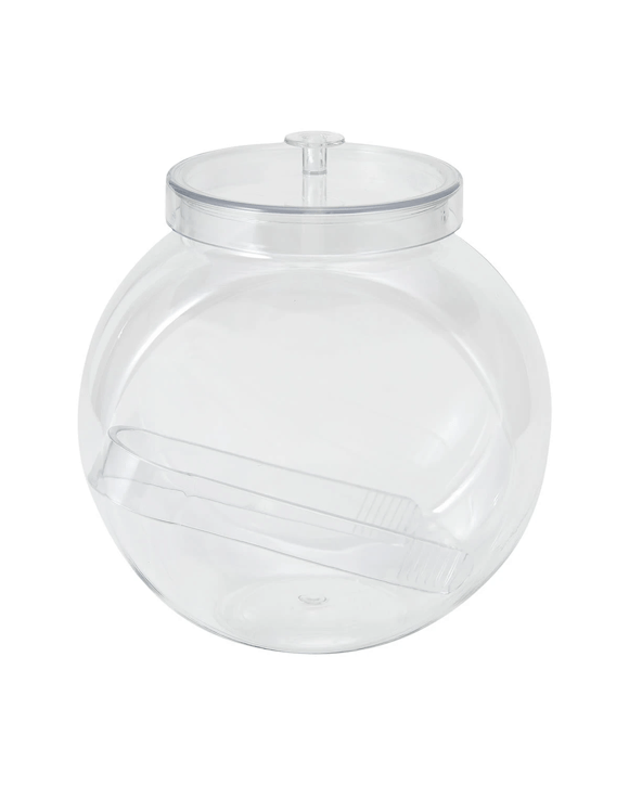 Candy Bowl with Lid & Tongs