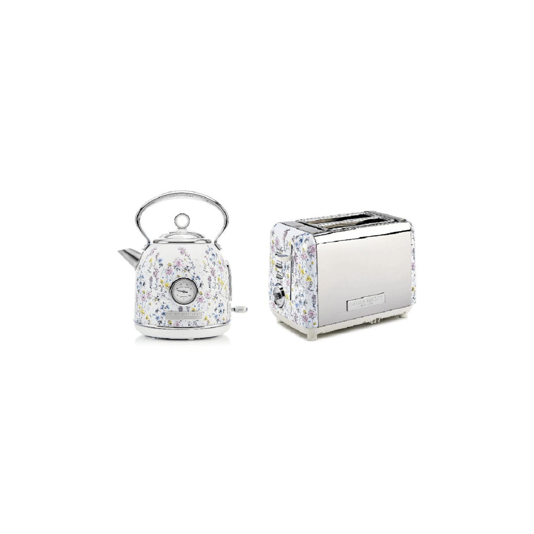 1 LAURA ASHLEY 1.7L Dome Electric Kettle 2 Slice Toaster Set Stainless Steel
 - multi, 1 of 9
